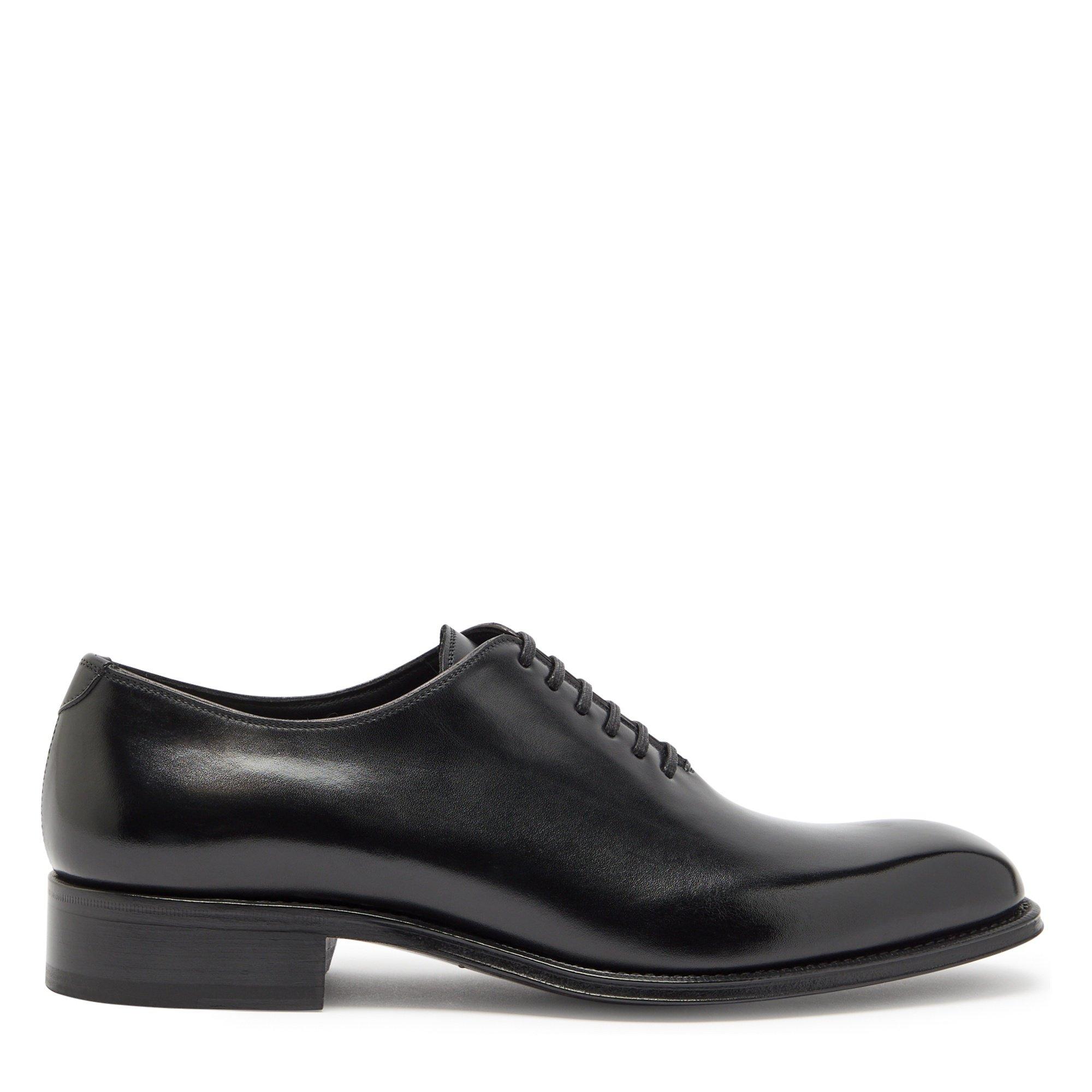 BLACK - Tom Ford - burnished leather claydon lace - 1