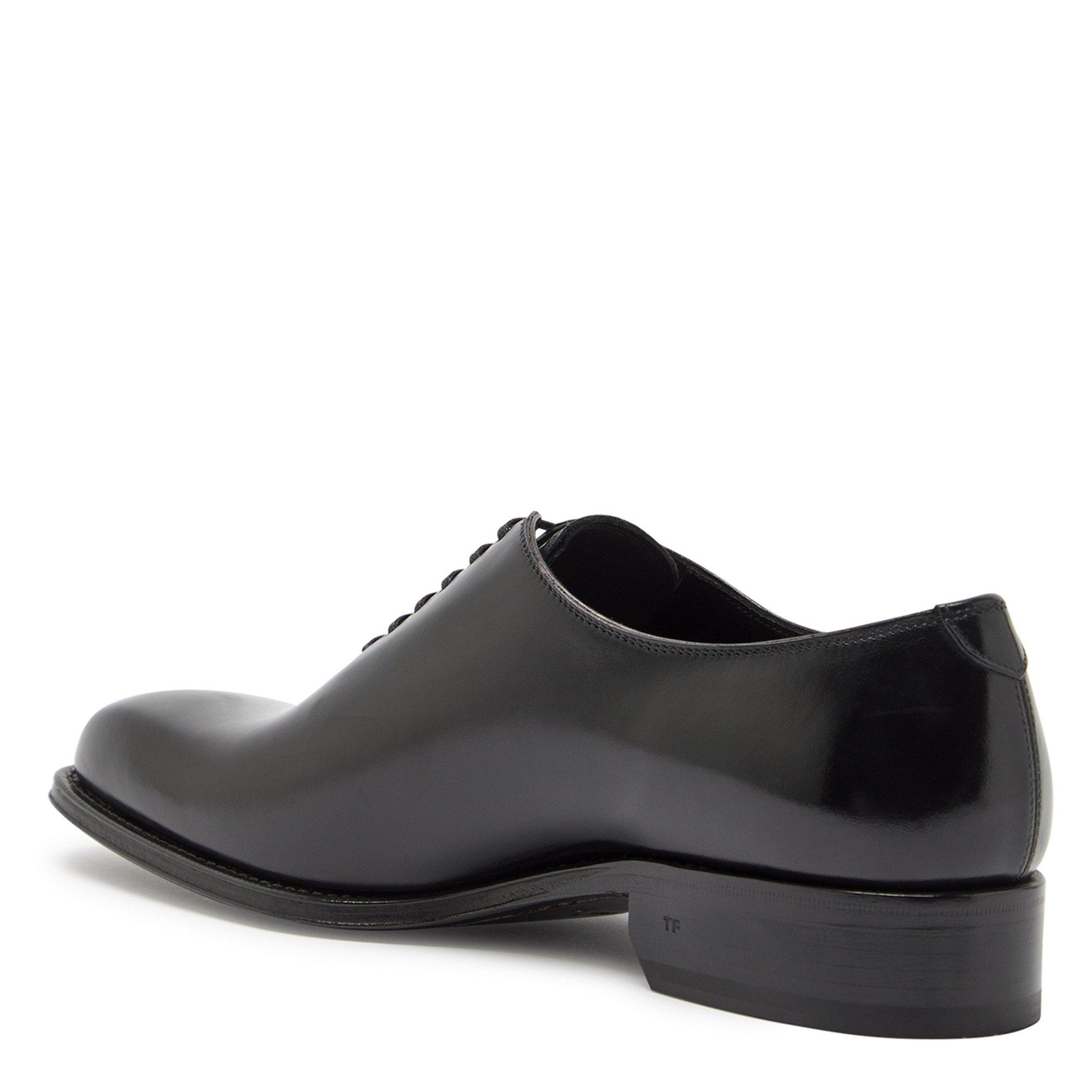 BLACK - Tom Ford - burnished leather claydon lace - 2
