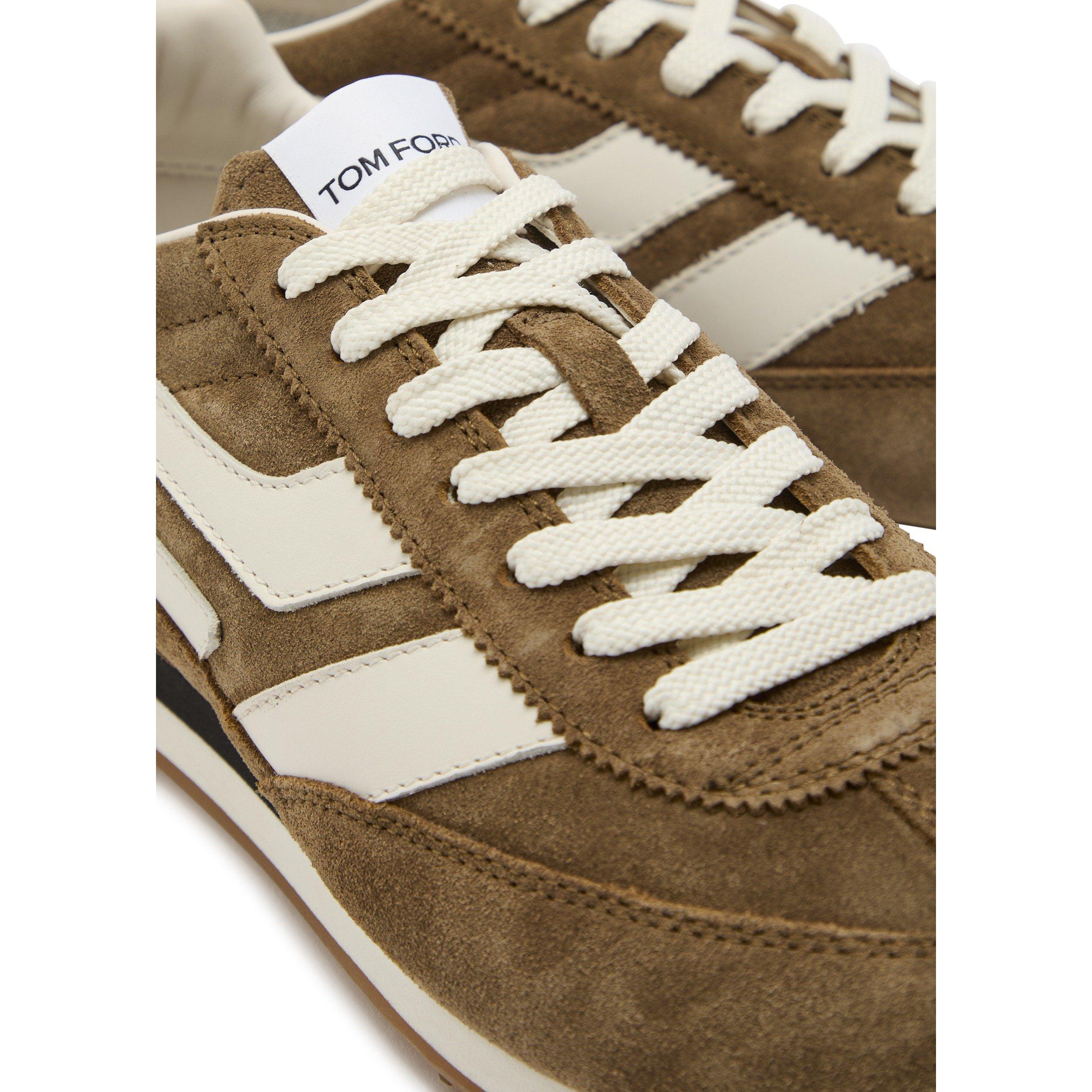 TAN - Tom Ford - Men's Mick Suede Low-Top Trainers - 4