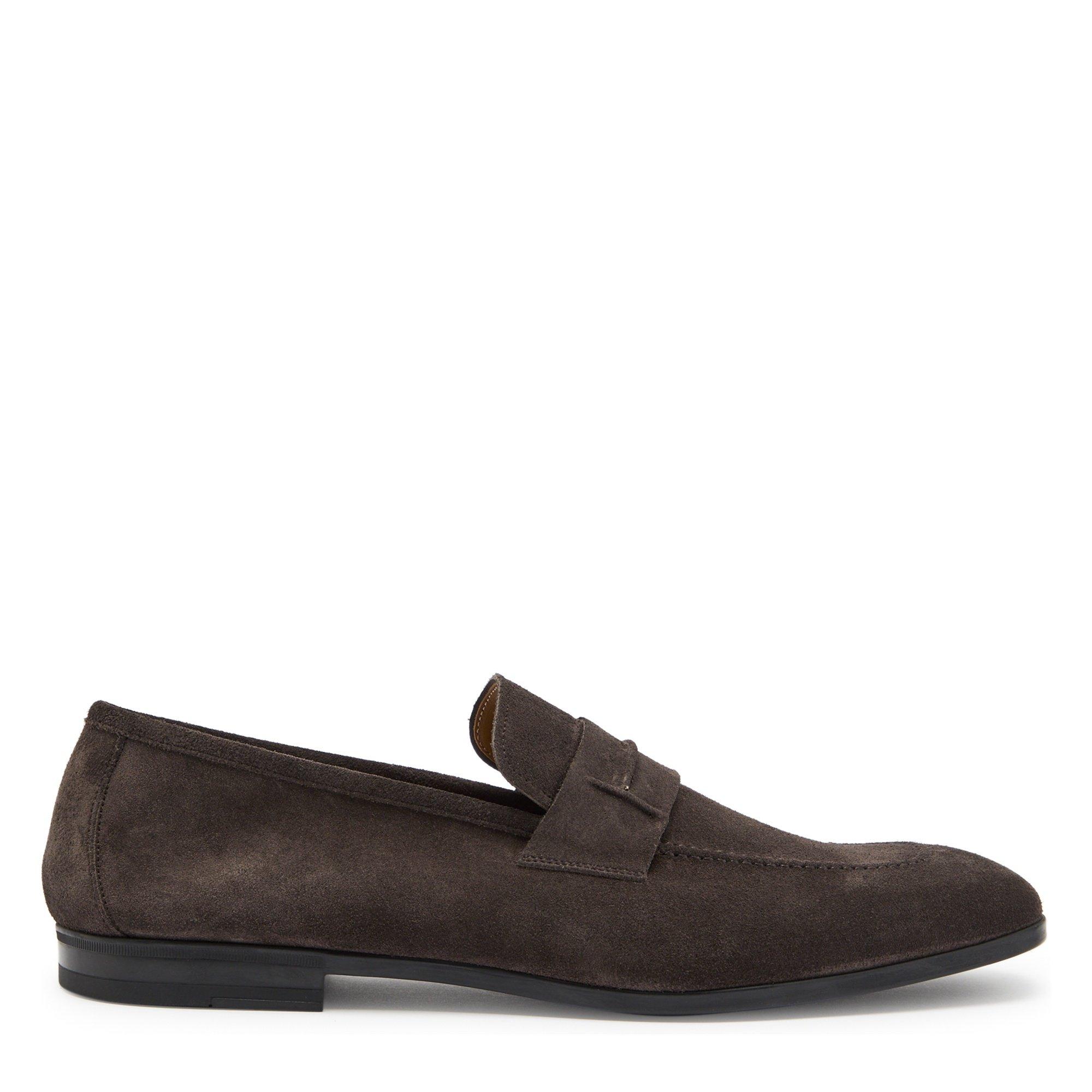 BROWN - Tom Ford - Men's Sean Suede Slip-On Loafers - 1