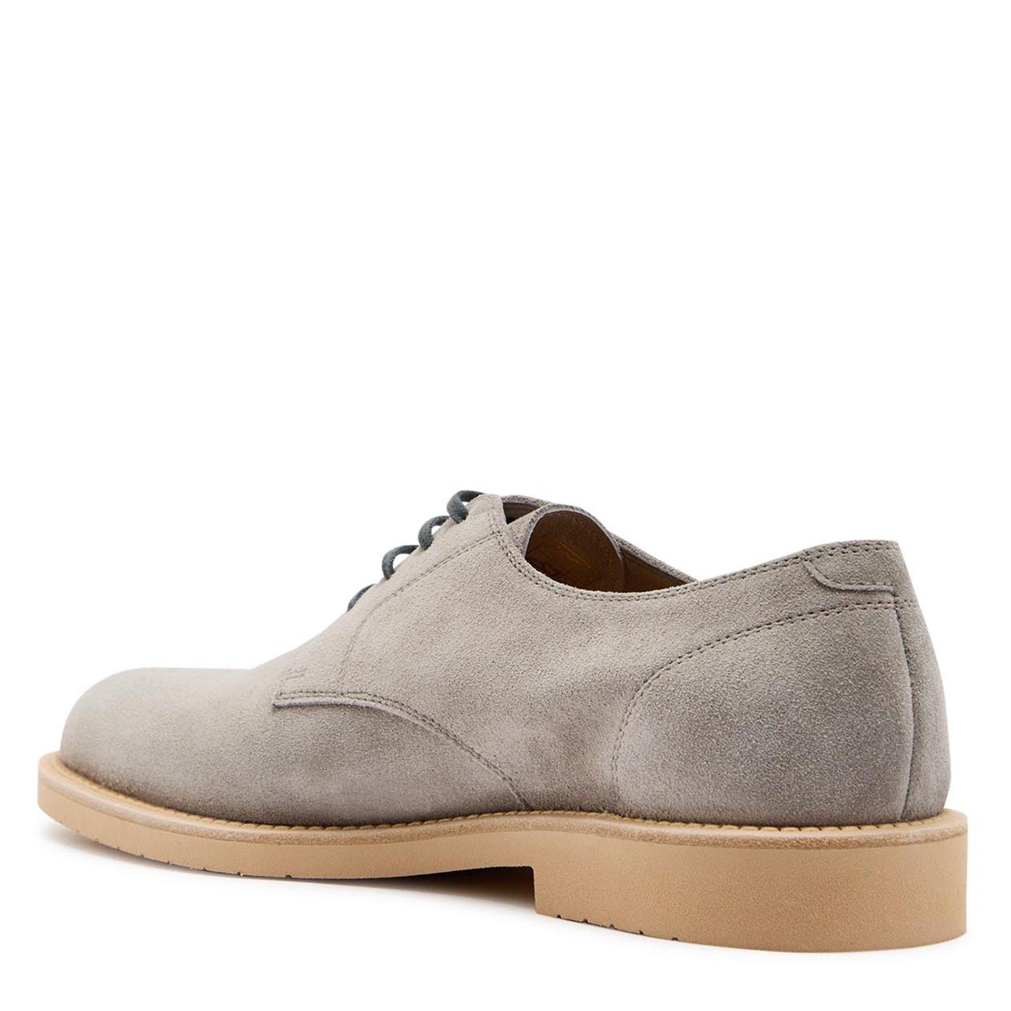 GREY - Brunello Cucinelli - Men's Suede Derby Shoes - 2