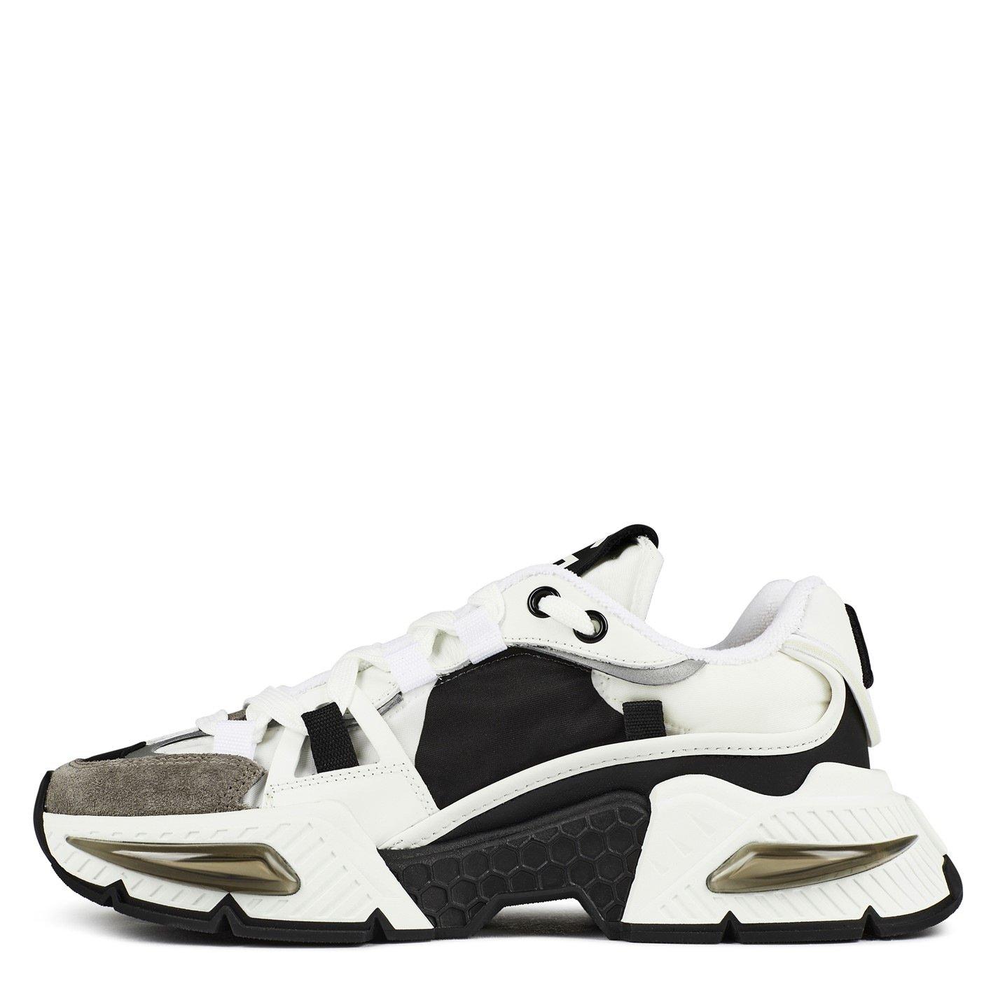 Bianco/Nero - Dolce and Gabbana - Airmaster Sneakers - 3