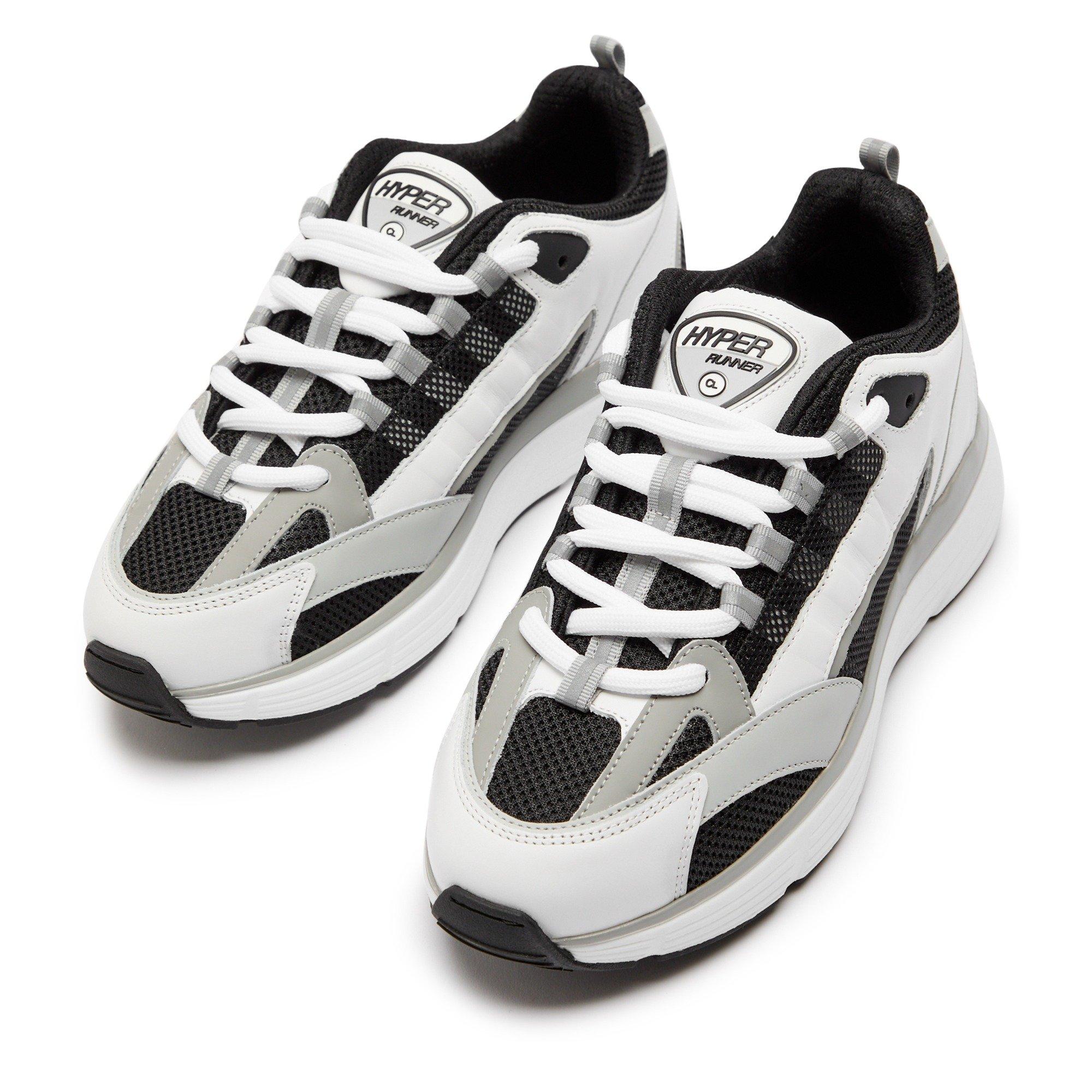WHITE AND BLACK - Cleens - Men's Hyper Runners - 3