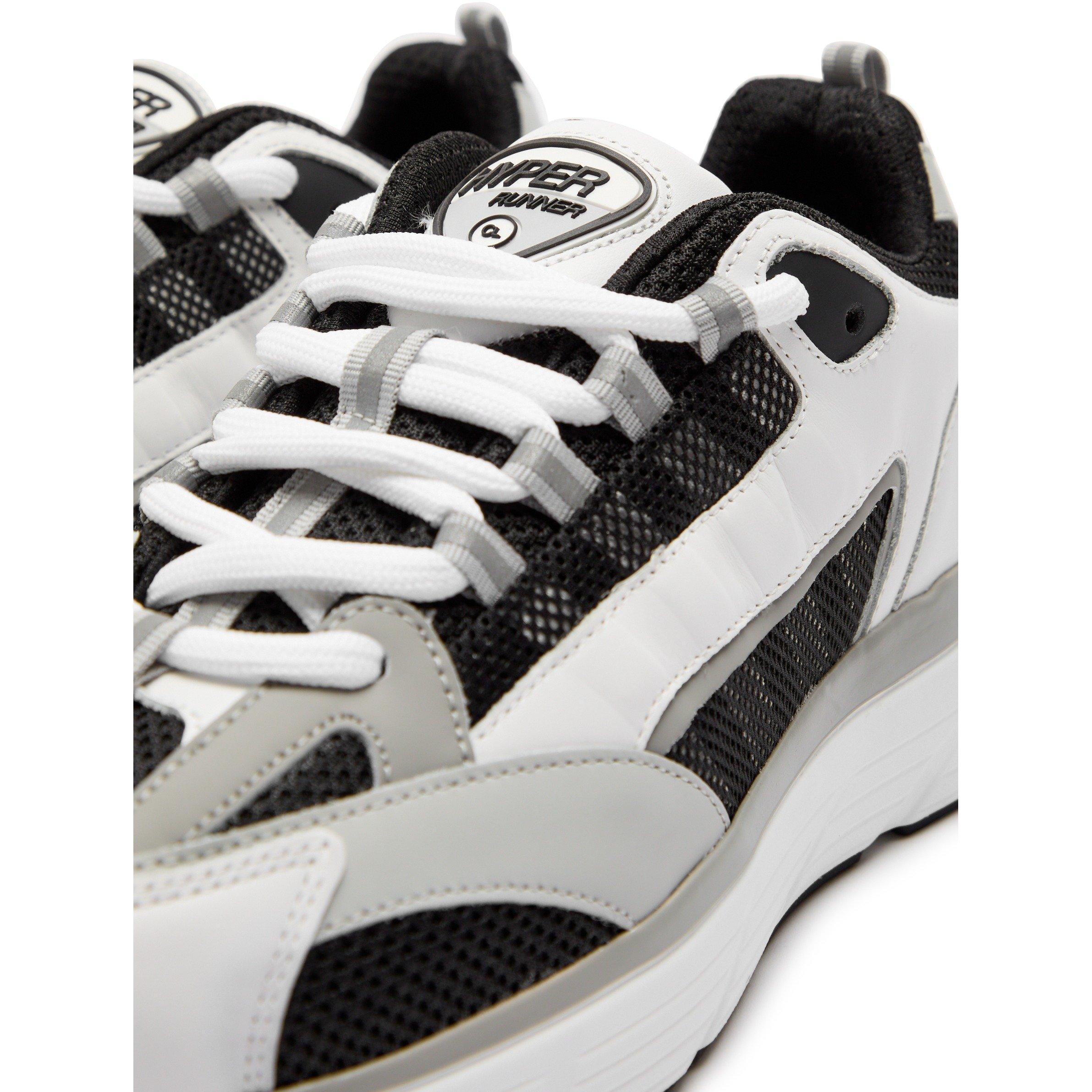 WHITE AND BLACK - Cleens - Men's Hyper Runners - 4