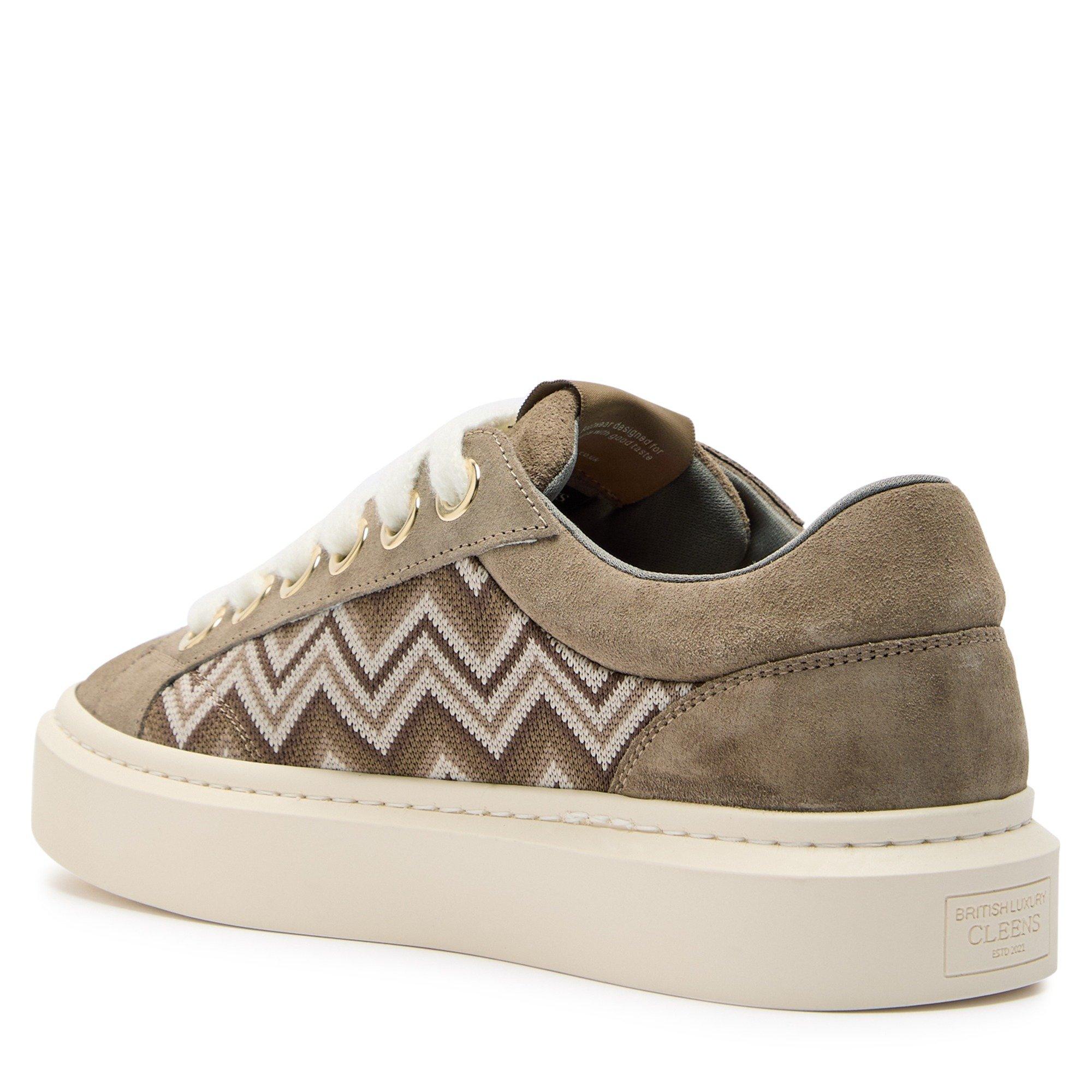 BEIGE - Cleens - Men's ACE Suede Low-Top Trainers - 2