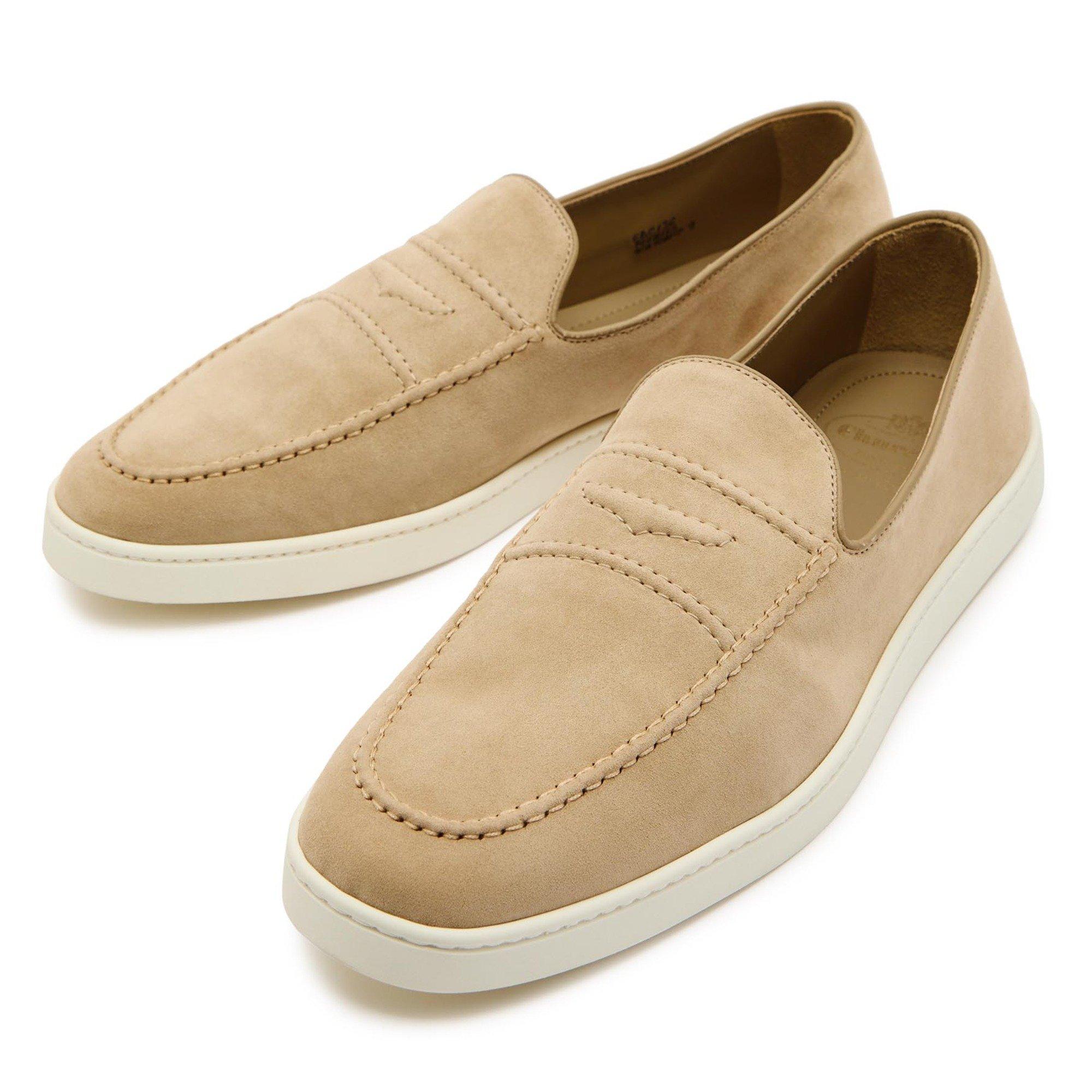 BEIGE - Churchs - Men's Peebles Suede Loafers - 3