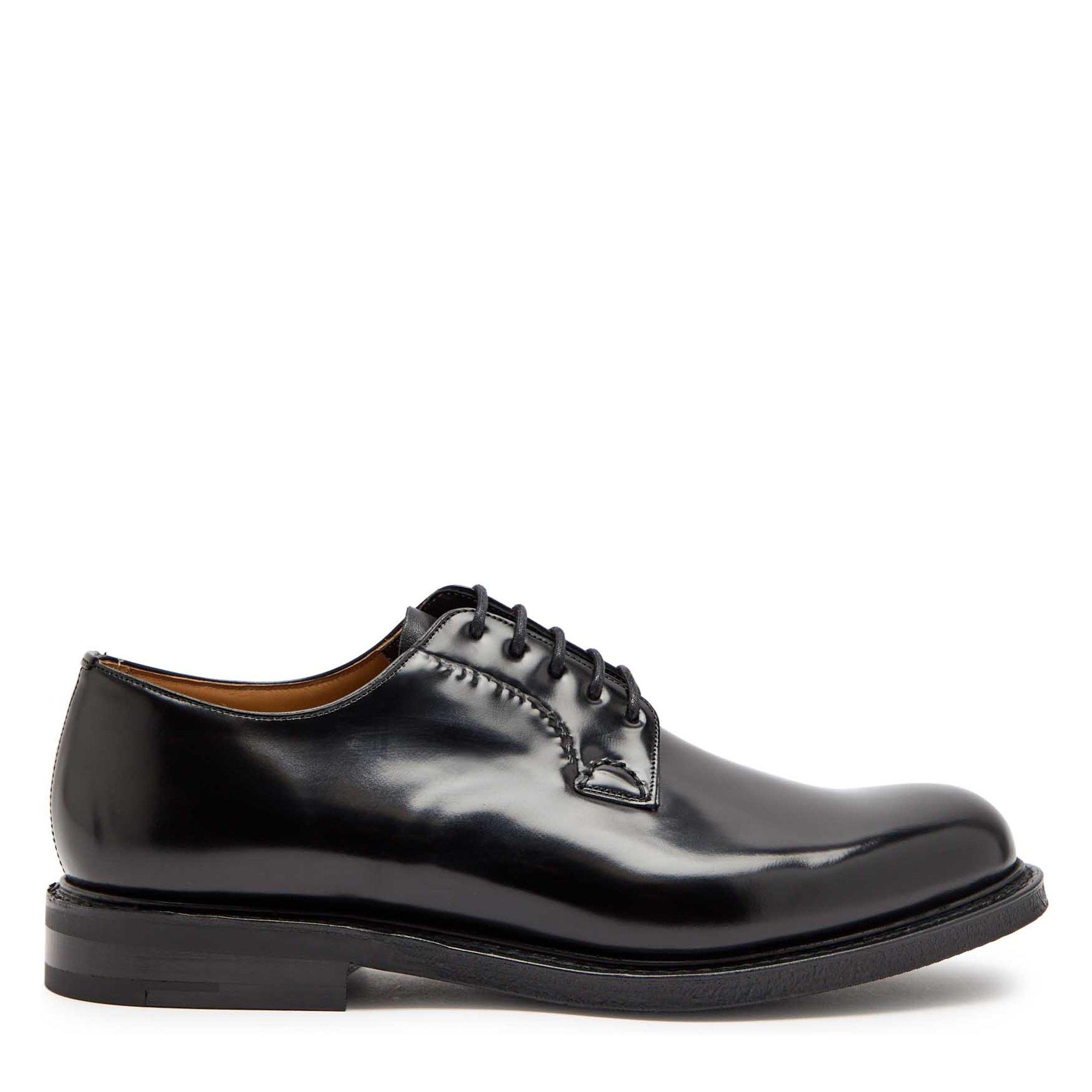 BLACK - Churchs - Men's Shannon 2.0 Polishbinder Leather Derby Shoes - 1