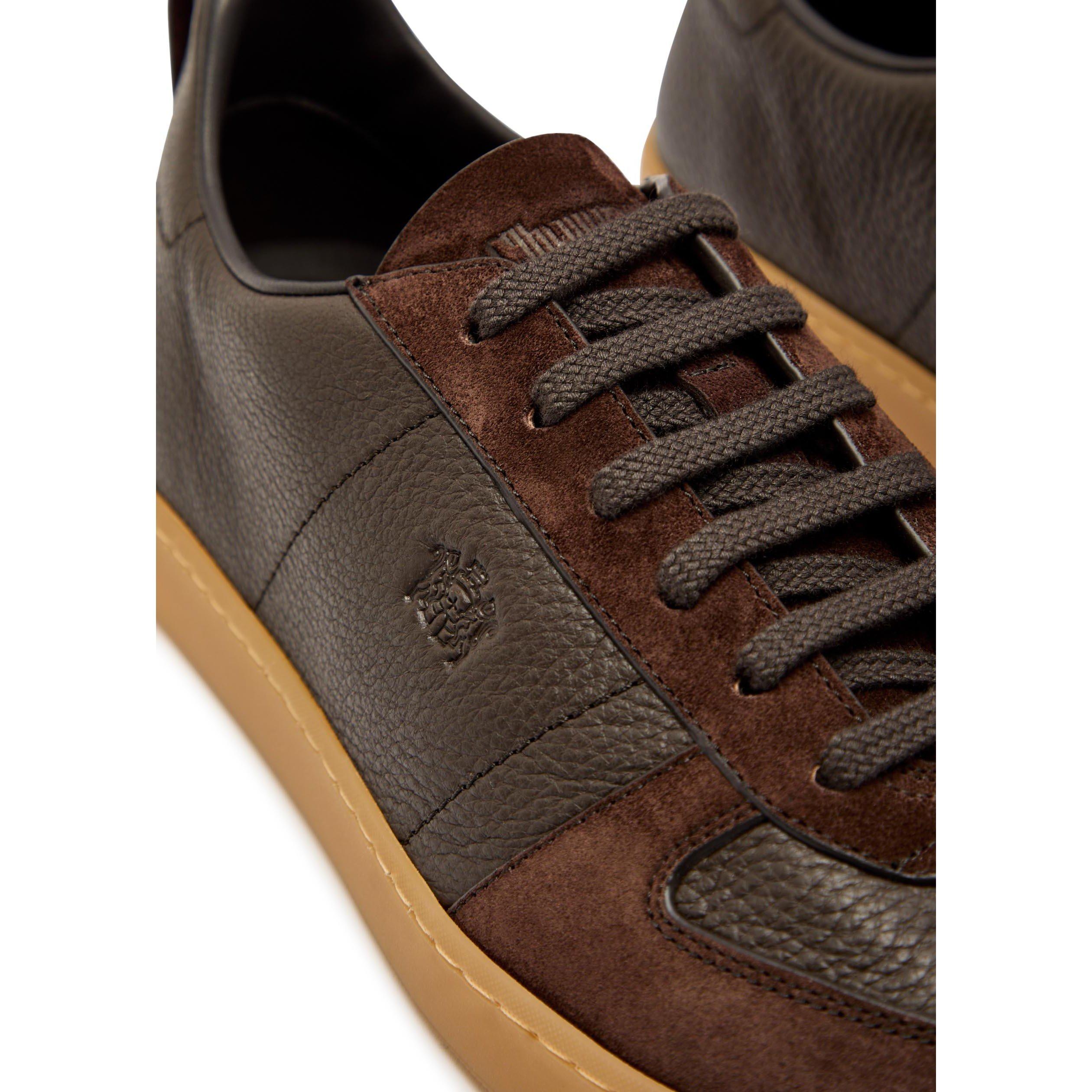 BROWN - Churchs - Men's Repton Leather Low-Top Trainers - 4