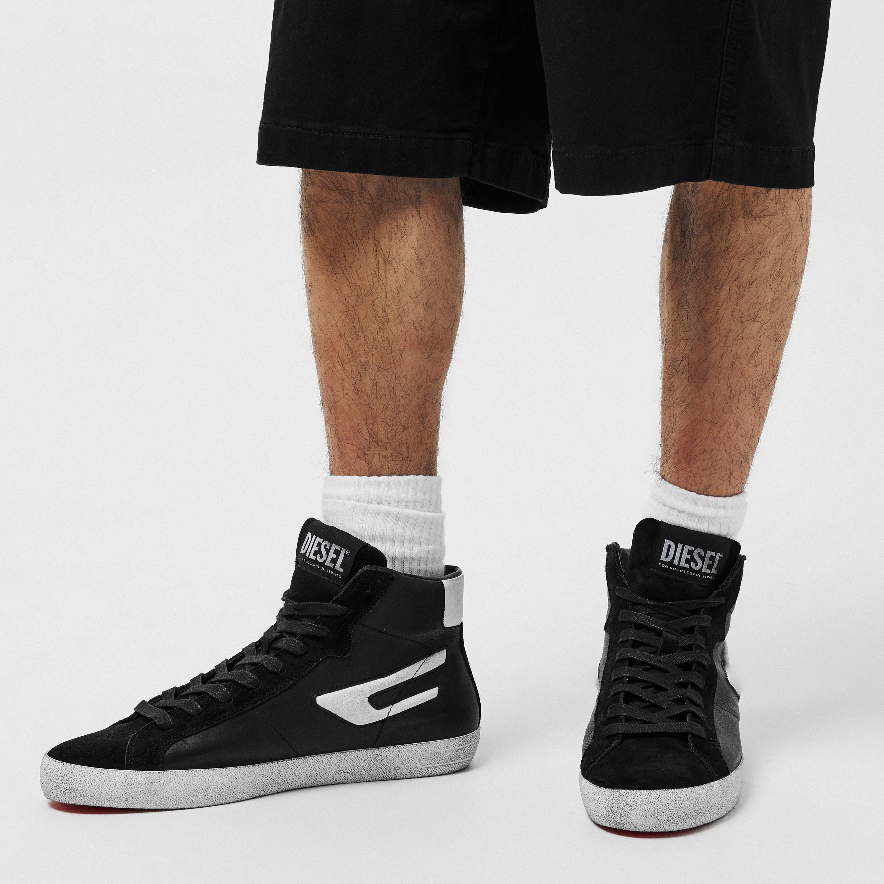 Black H1532 - Diesel - Leroji Mid Hi Tops - 3