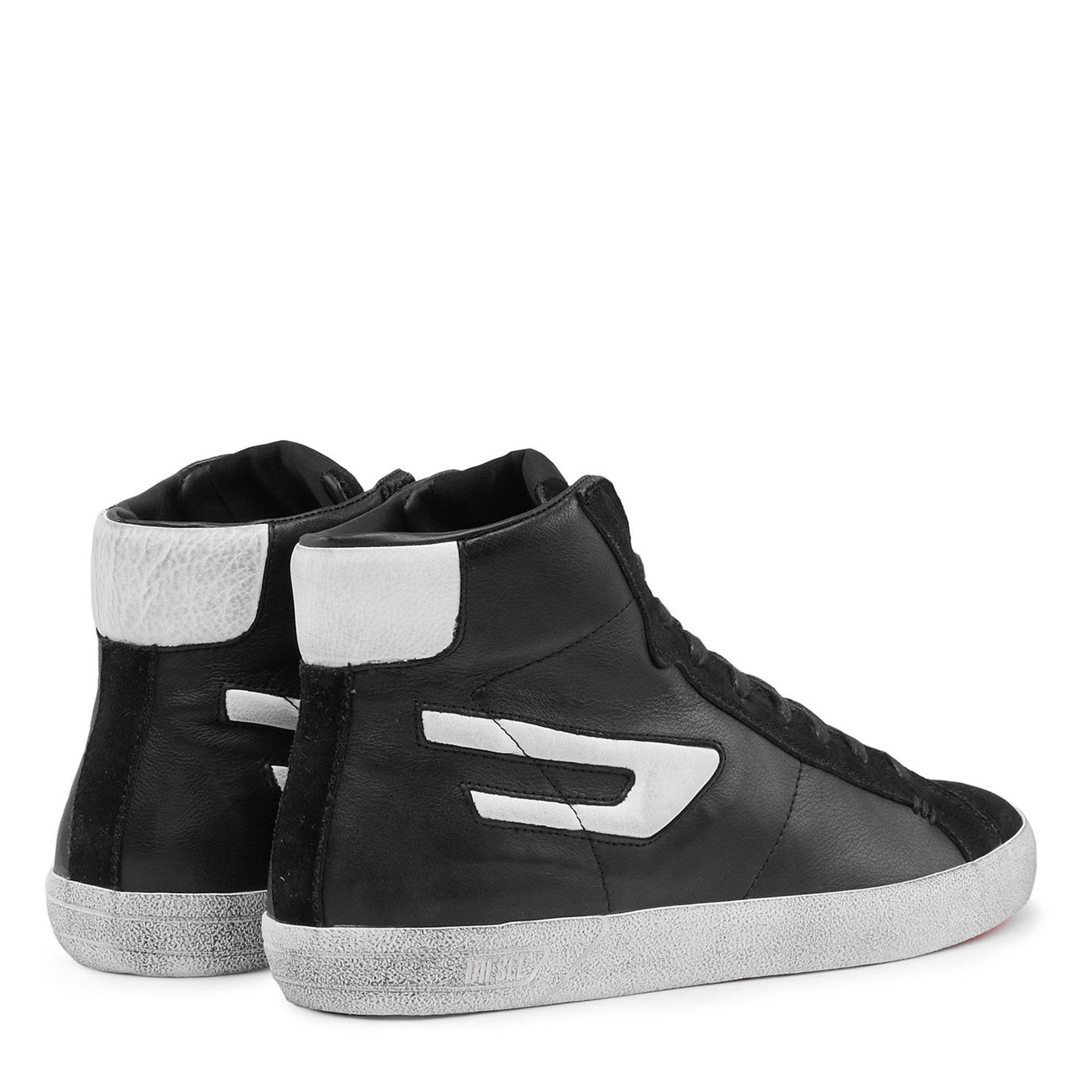 Black H1532 - Diesel - Leroji Mid Hi Tops - 4