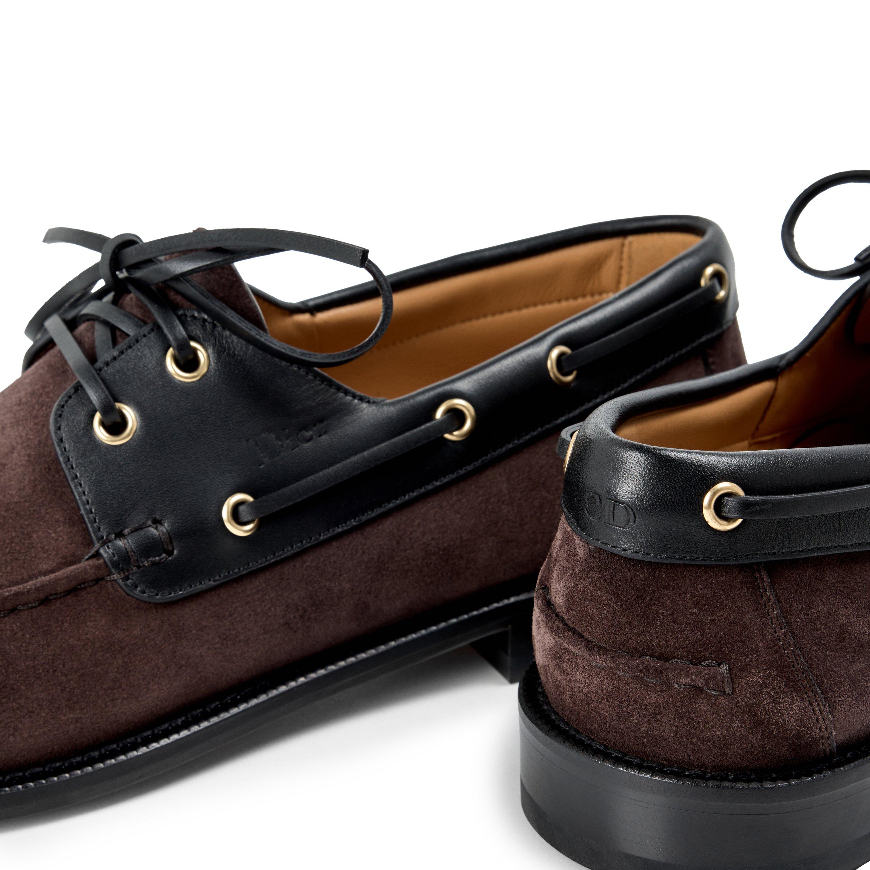 BROWN - DIOR - Men's Archie Suede Boat Shoes - 3