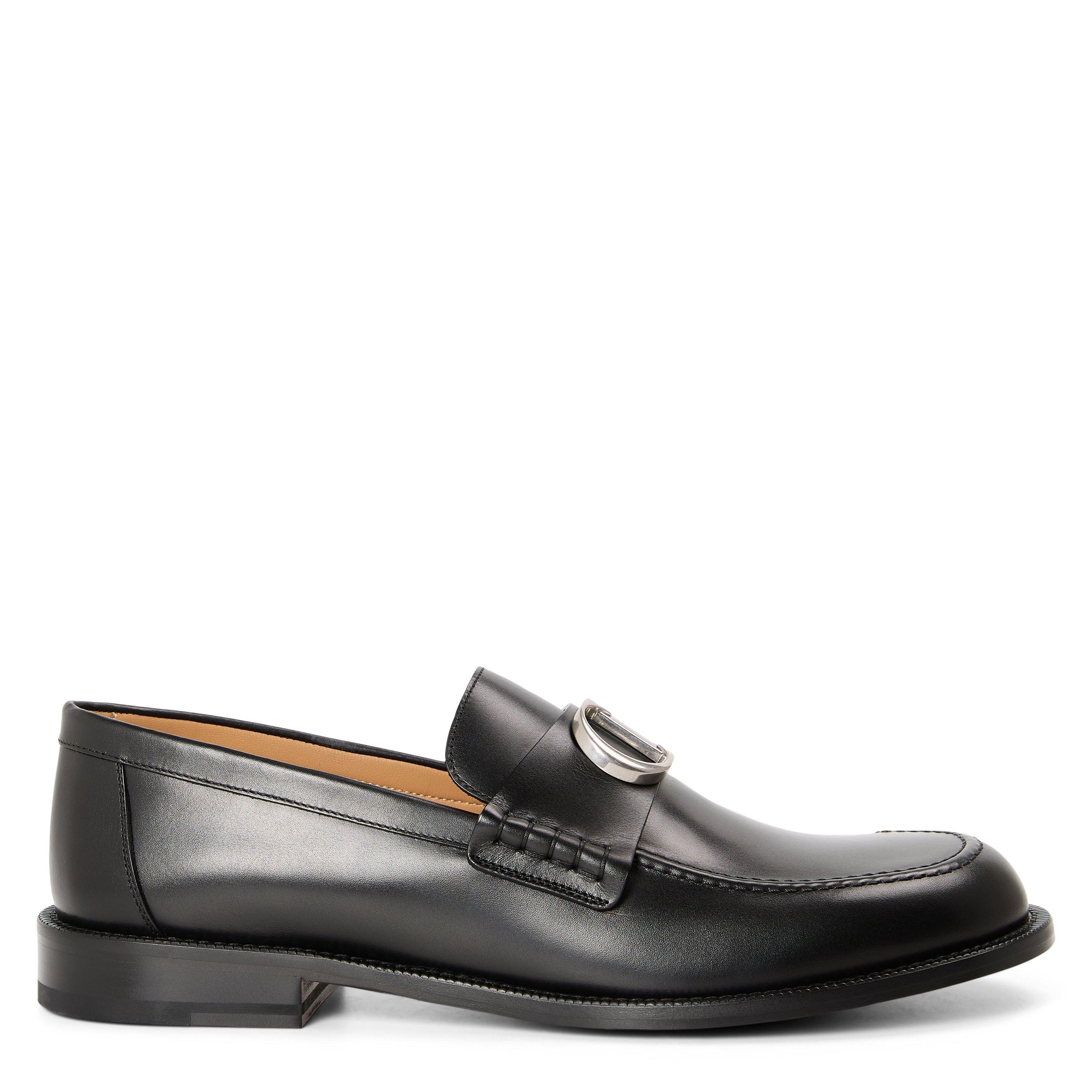 BLACK - DIOR - Men's Archie Buckle Leather Loafers - 1