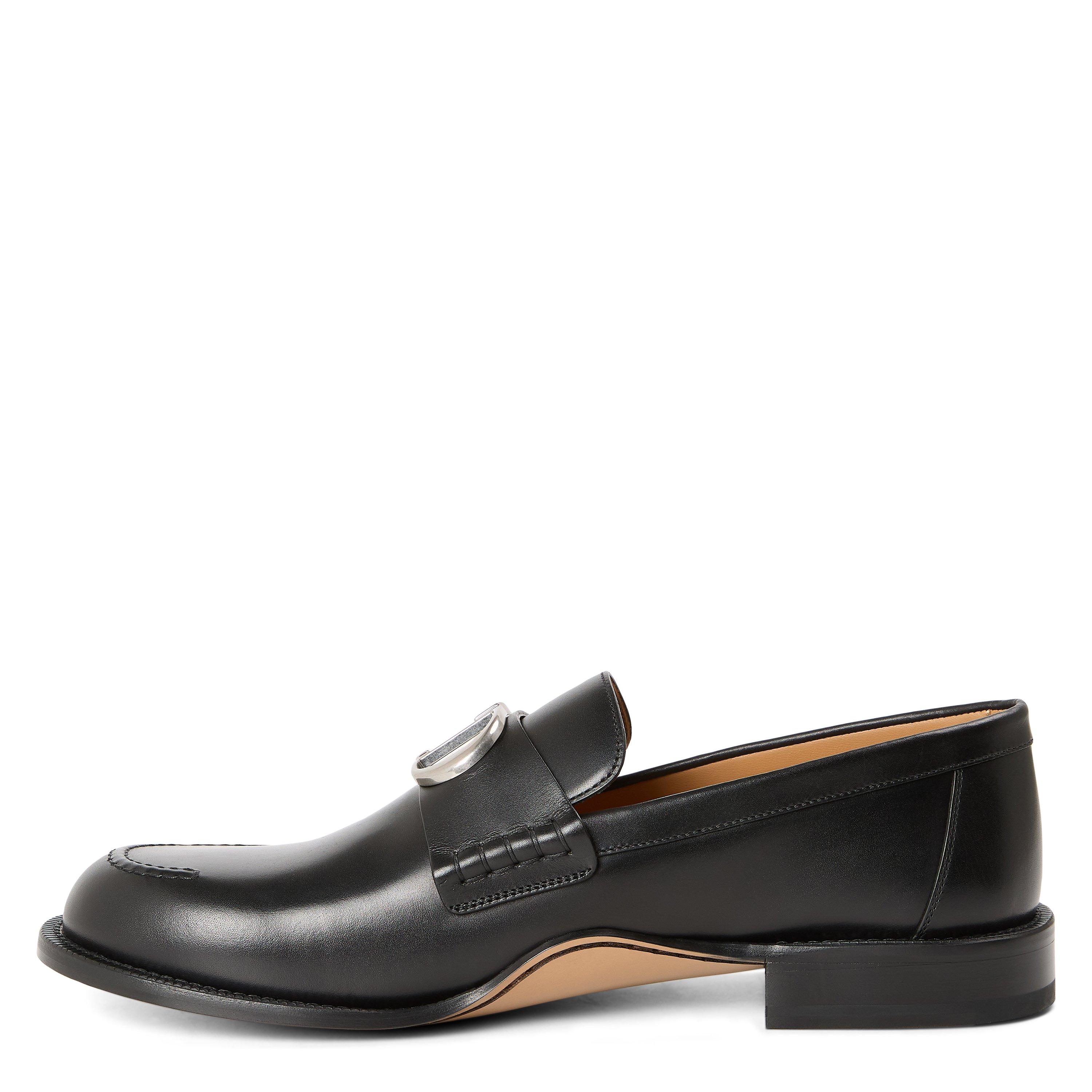 BLACK - DIOR - Men's Archie Buckle Leather Loafers - 2