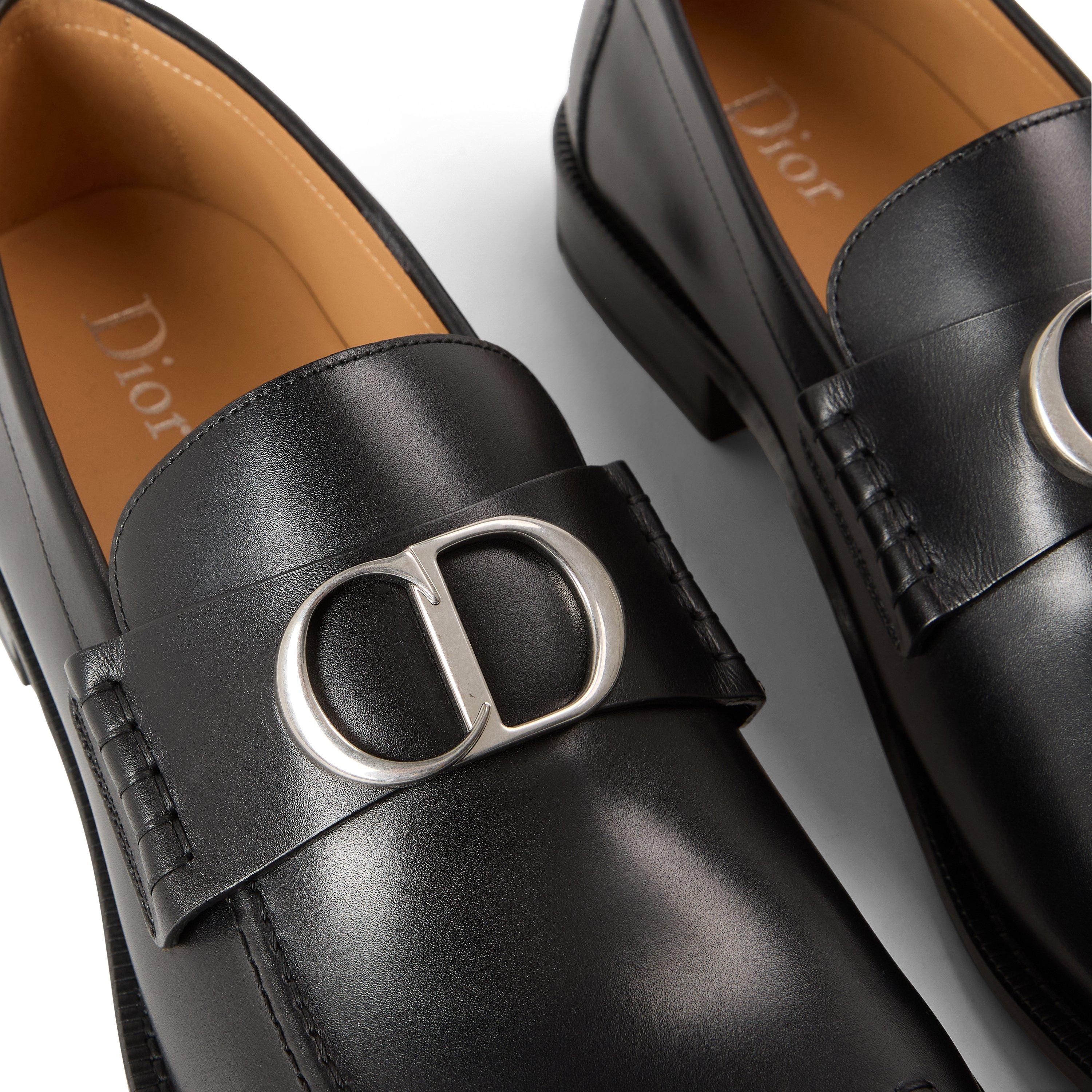 BLACK - DIOR - Men's Archie Buckle Leather Loafers - 3