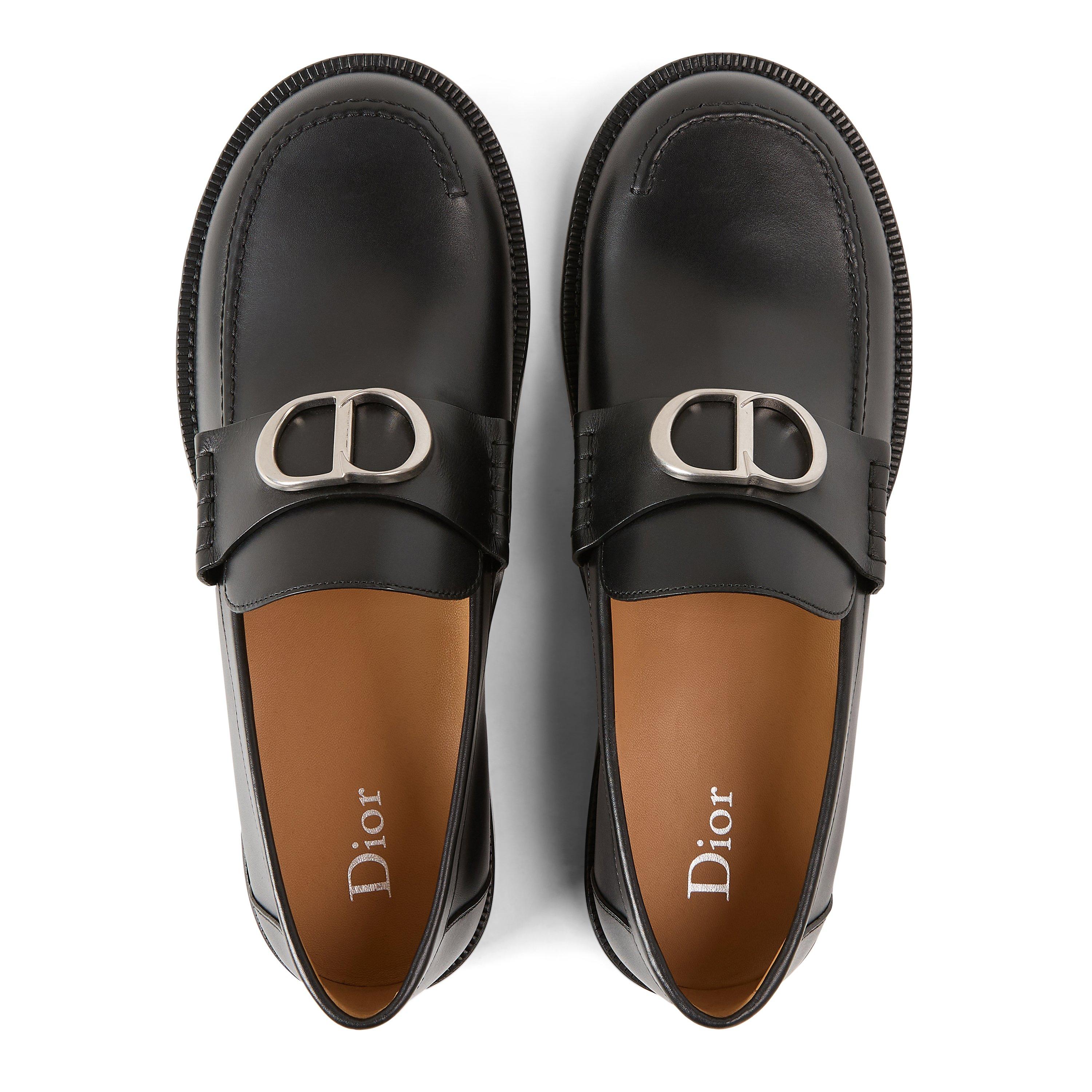 BLACK - DIOR - Men's Archie Buckle Leather Loafers - 4