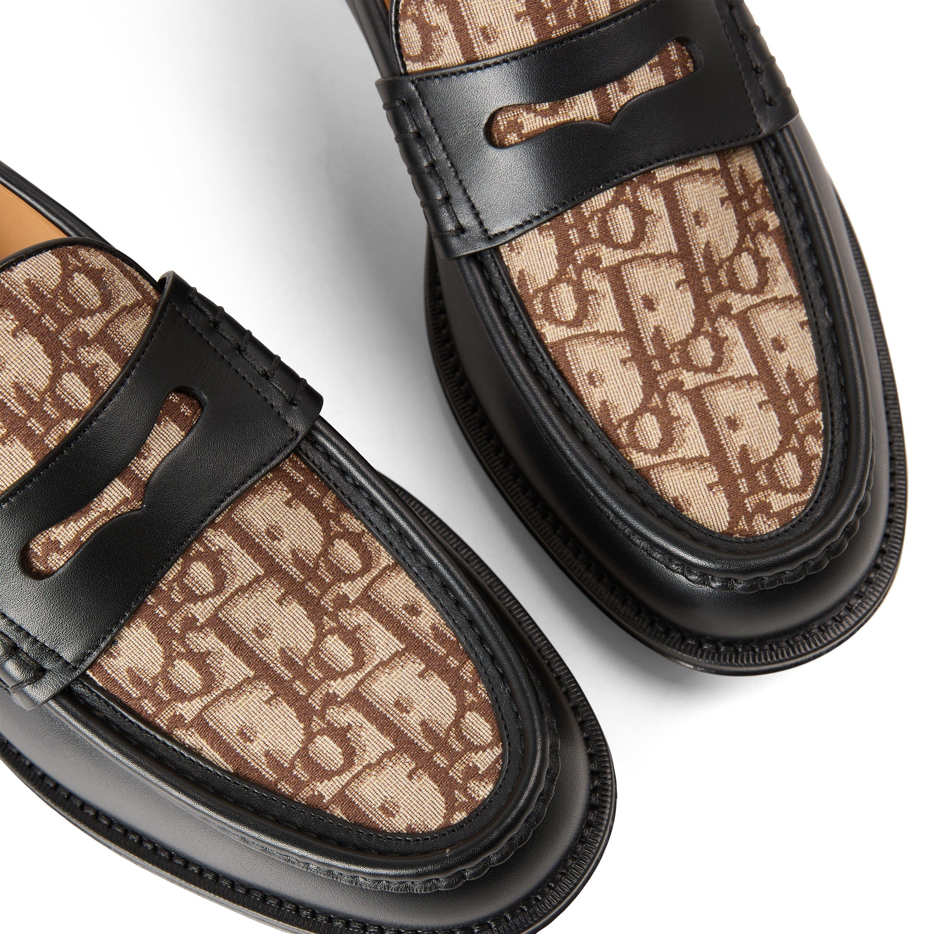 BLACK - DIOR - Men's Granville Oblique Loafers - 3