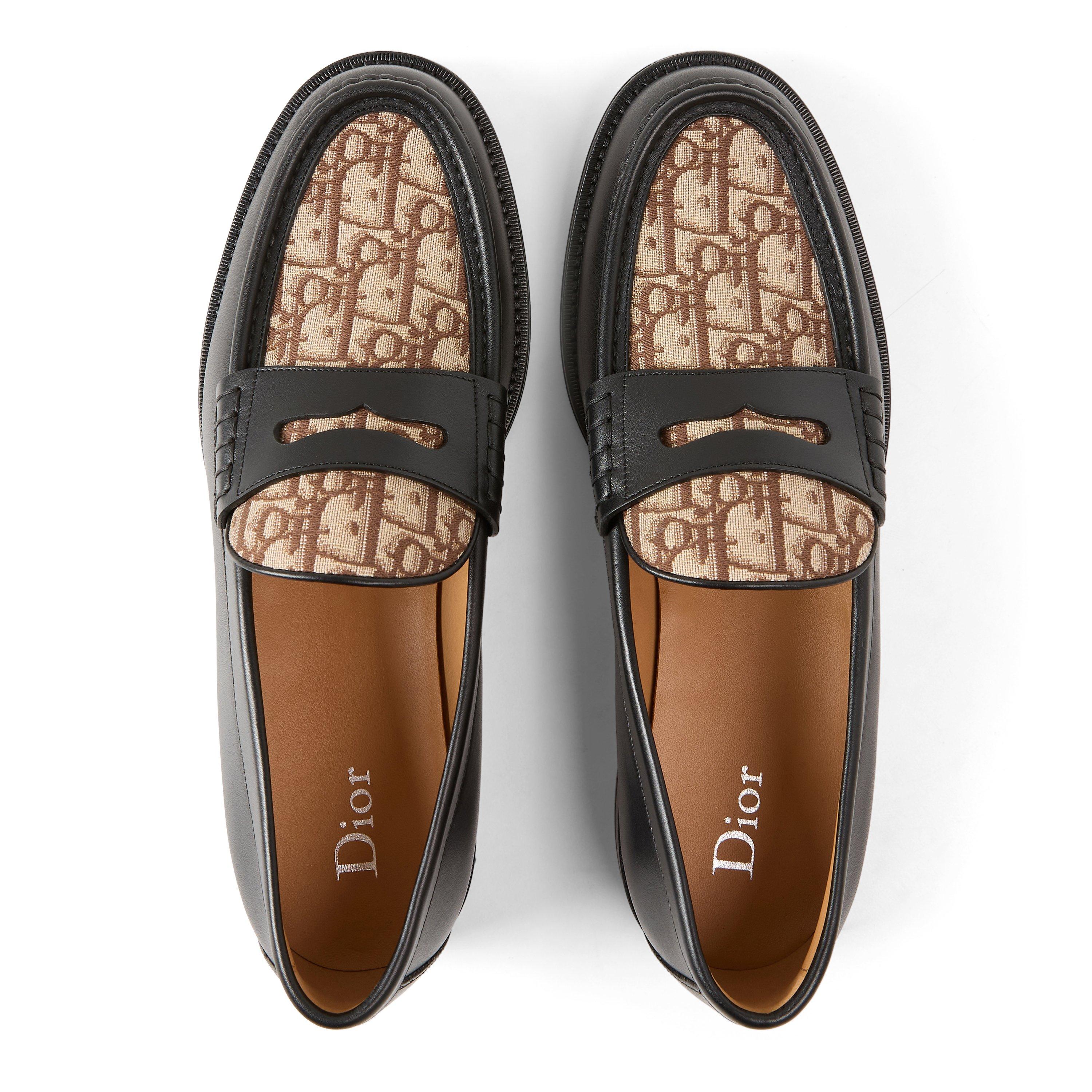 BLACK - DIOR - Men's Granville Oblique Loafers - 4