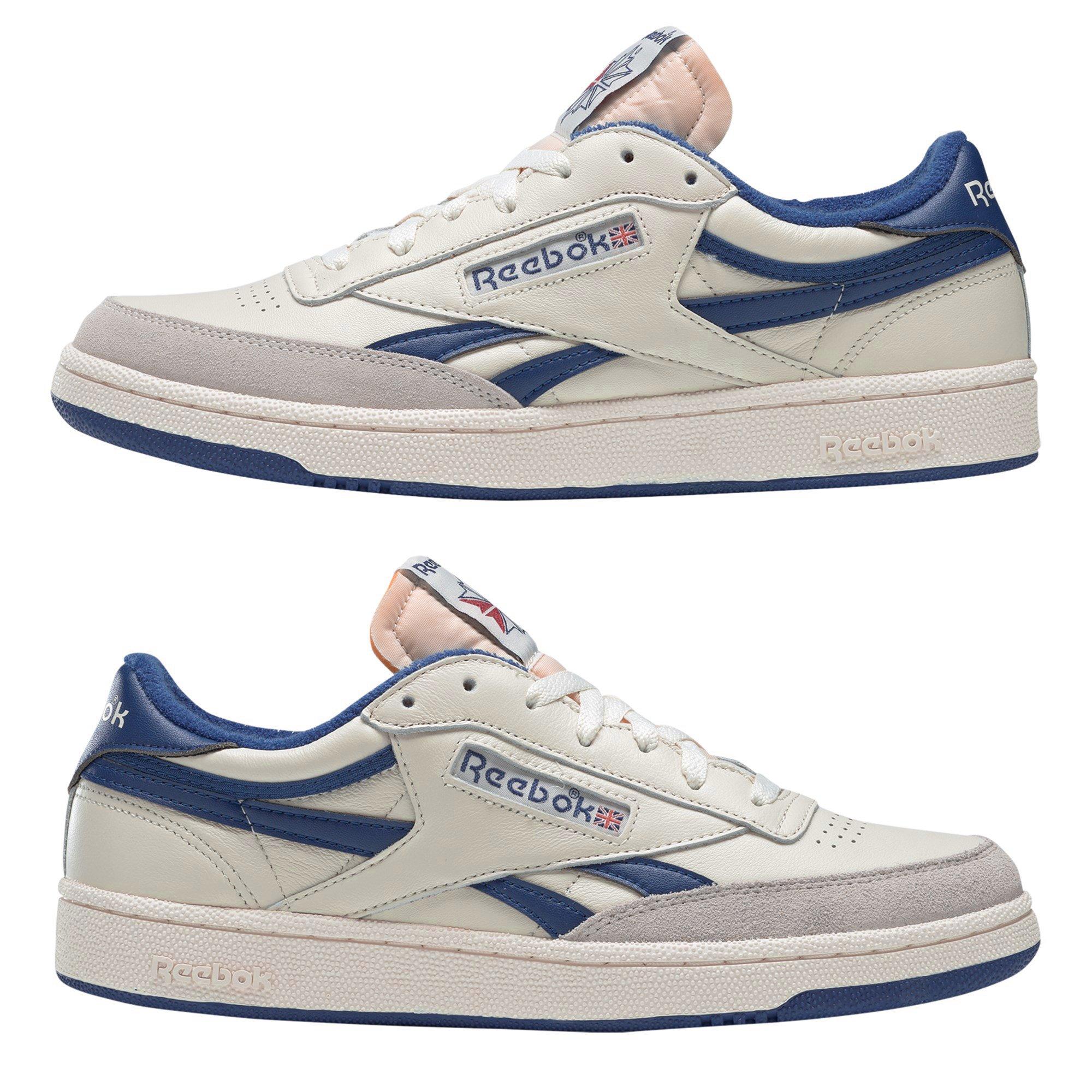 Chalk/CollRoyal - Reebok - Men's Club C Revenge Low-Top Trainers - 10
