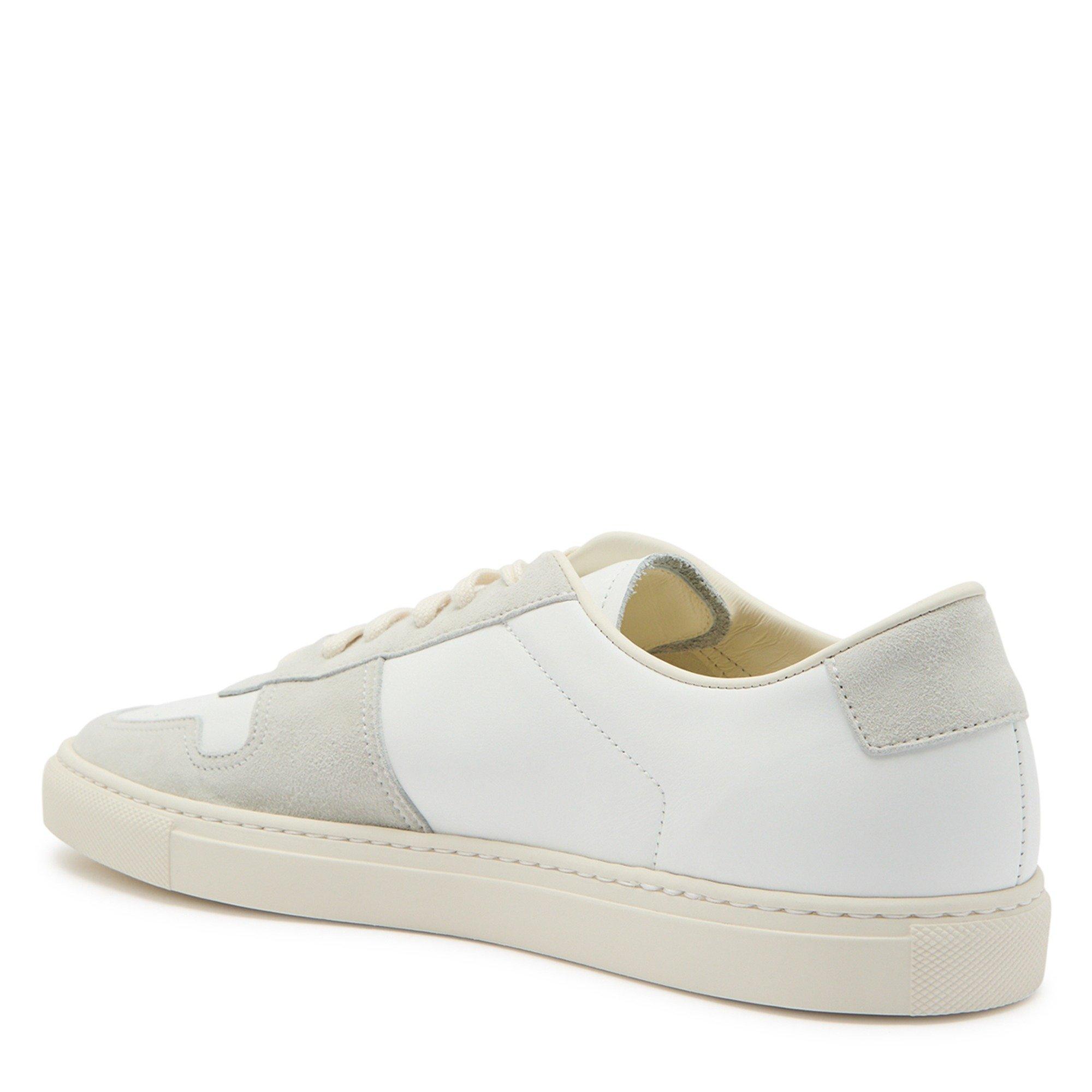 WHITE - Common Projects - Men's BBall Leather Suede Court Trainers - 2