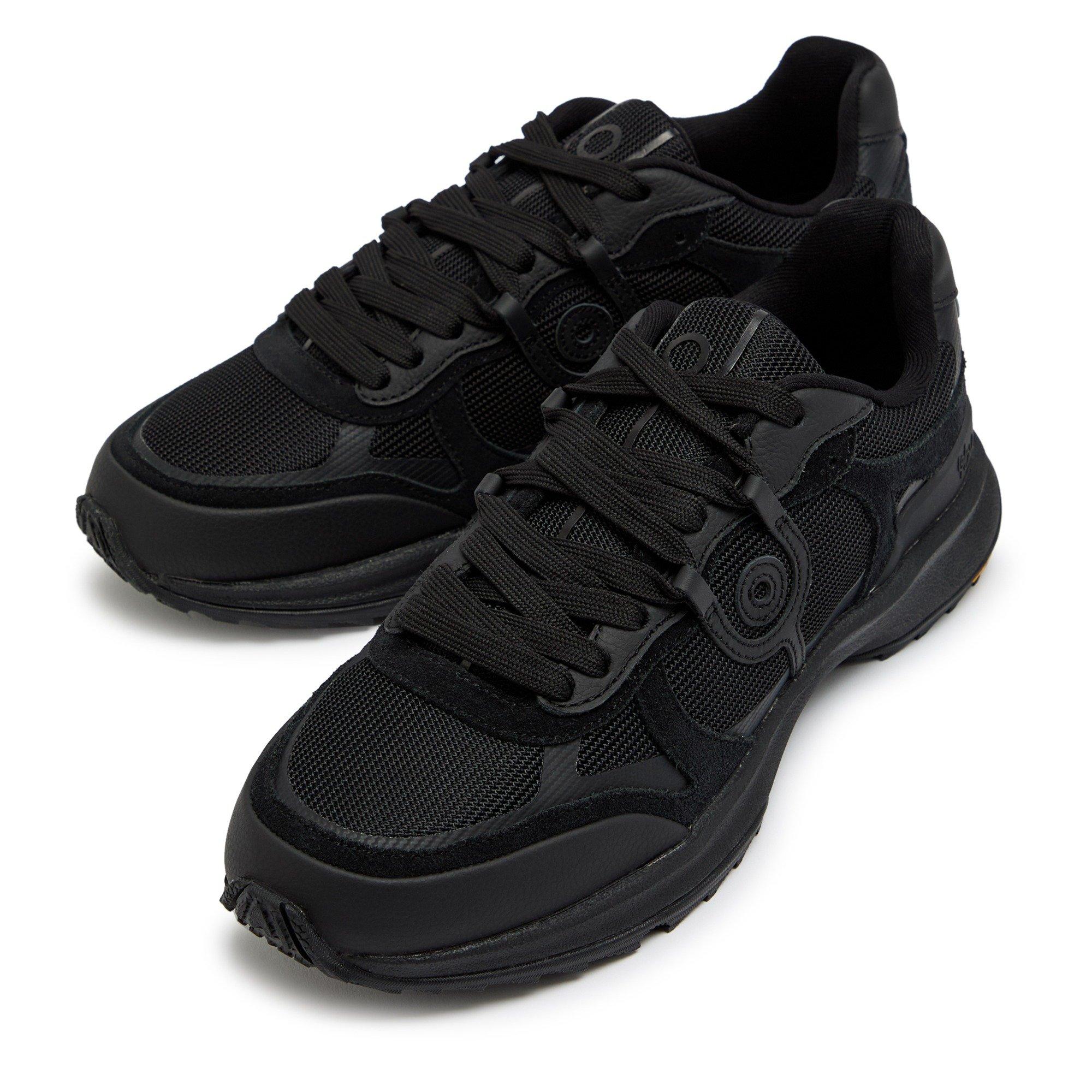 BLACK - Now You Live - Men's YX-101 Origin Low-Top Trainers - 3