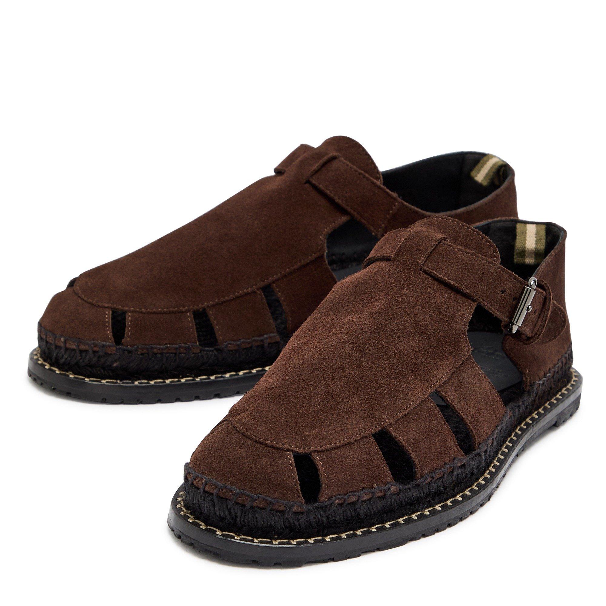 CHOCOLATE - Castaner - Men's Fito Suede Espadrilles - 3