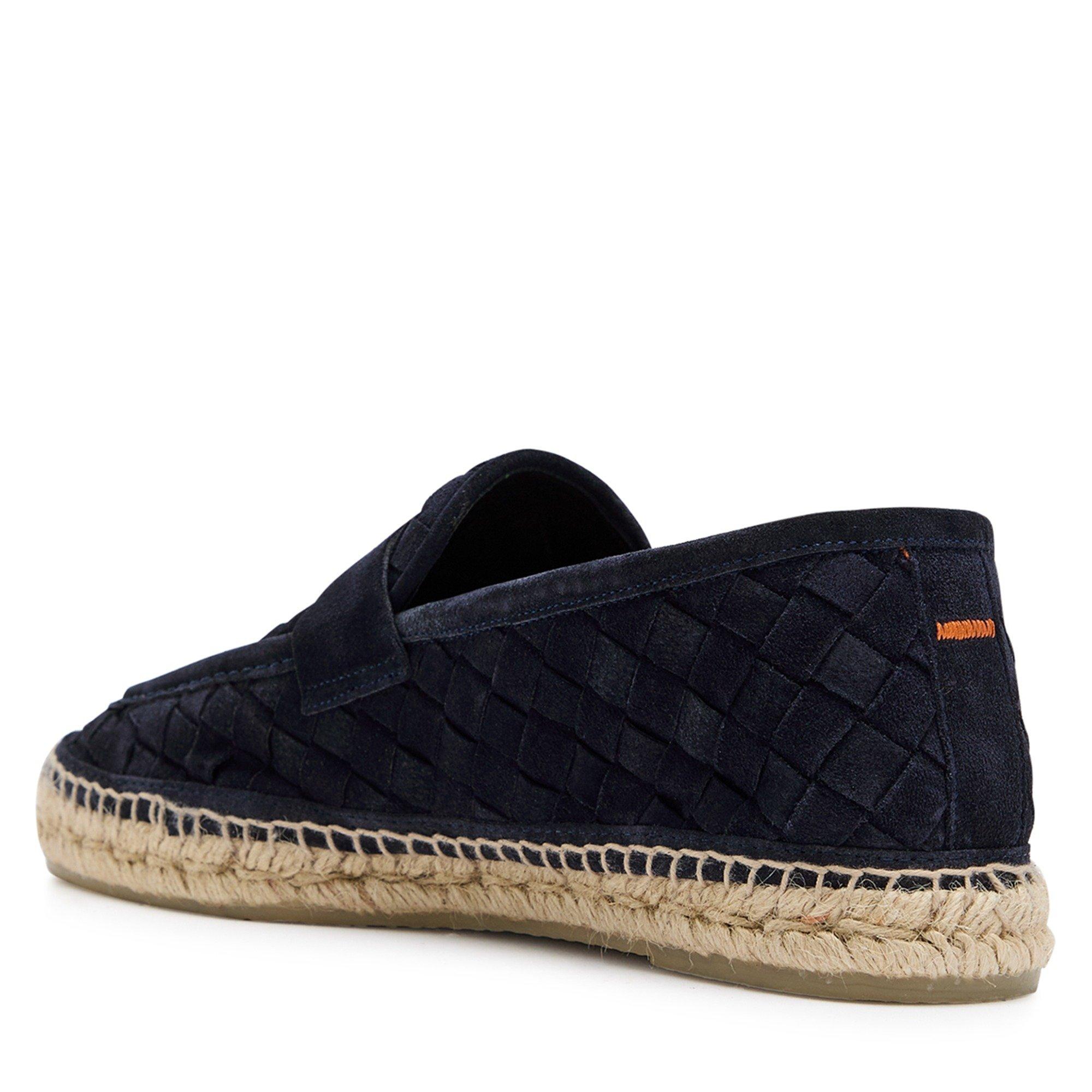 NAVY - Castaner - Men's Nilo Woven Suede Loafers - 2