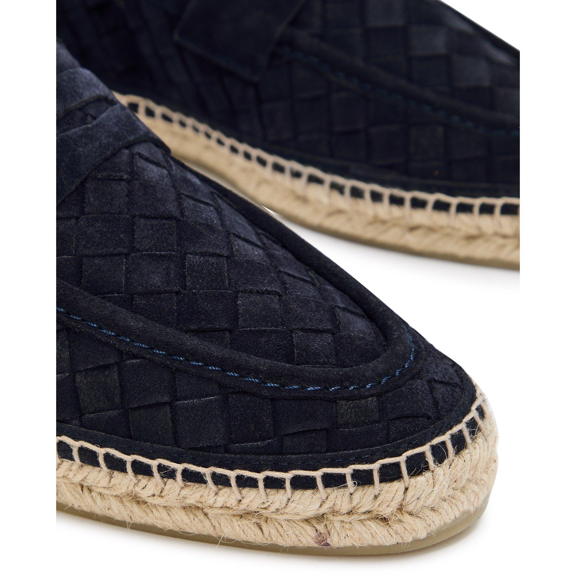 NAVY - Castaner - Men's Nilo Woven Suede Loafers - 4