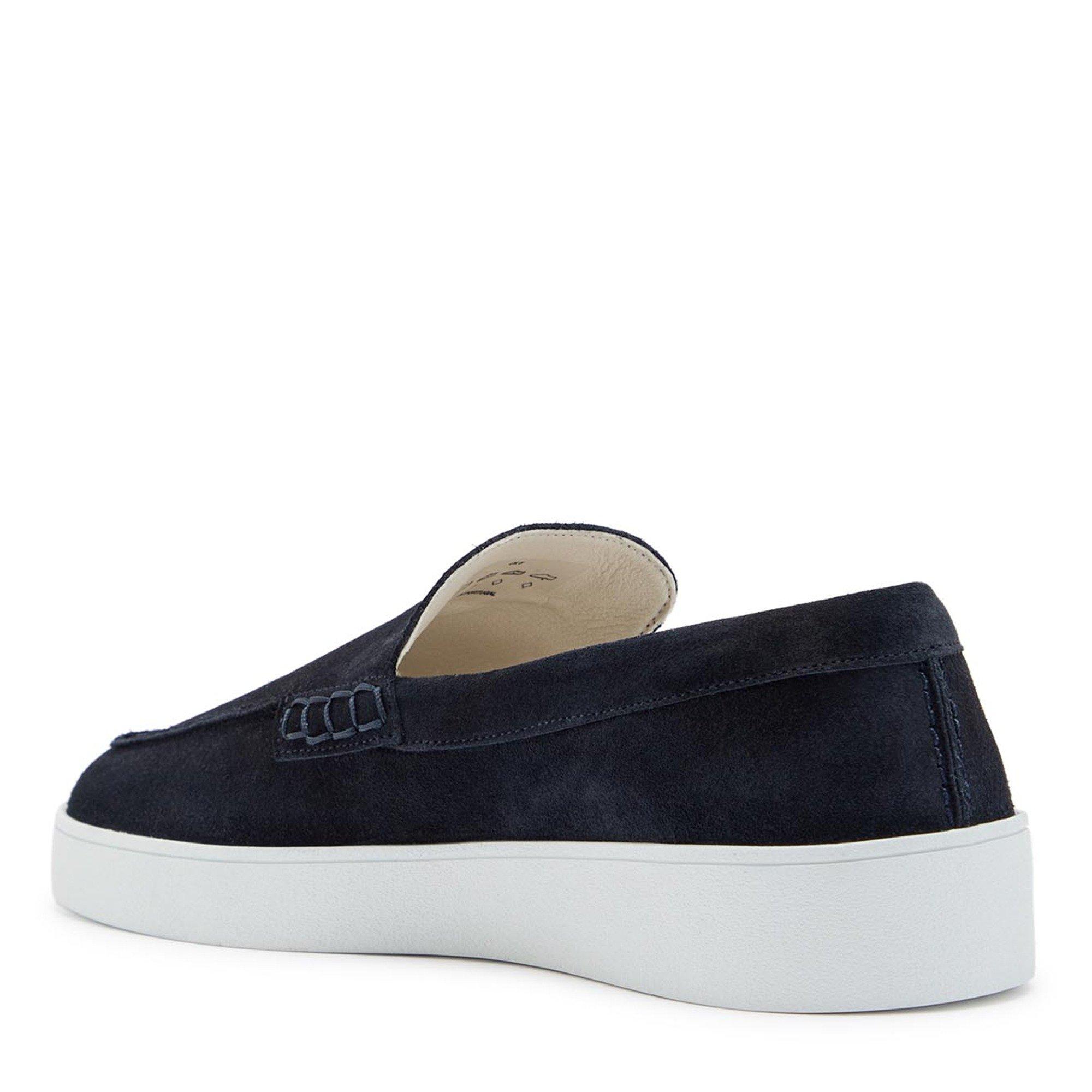 NAVY - Jude Llow - Men's Jacques Suede Slip-On Loafers - 2
