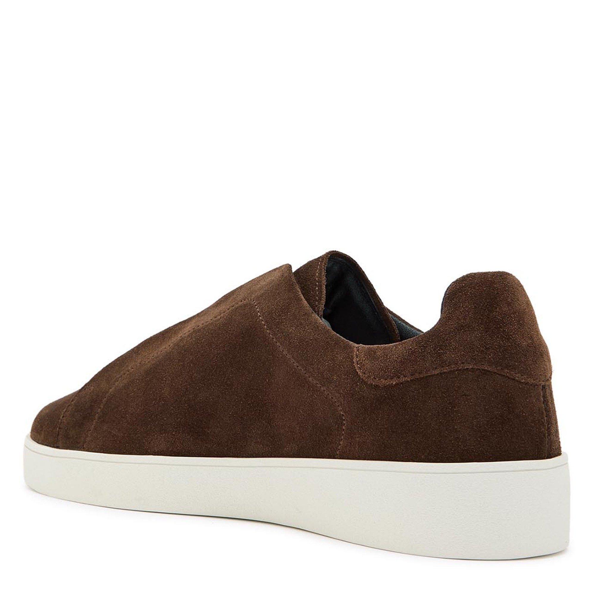 BROWN - Jude Llow - Men's Luca Suede Low-Top Trainers - 2