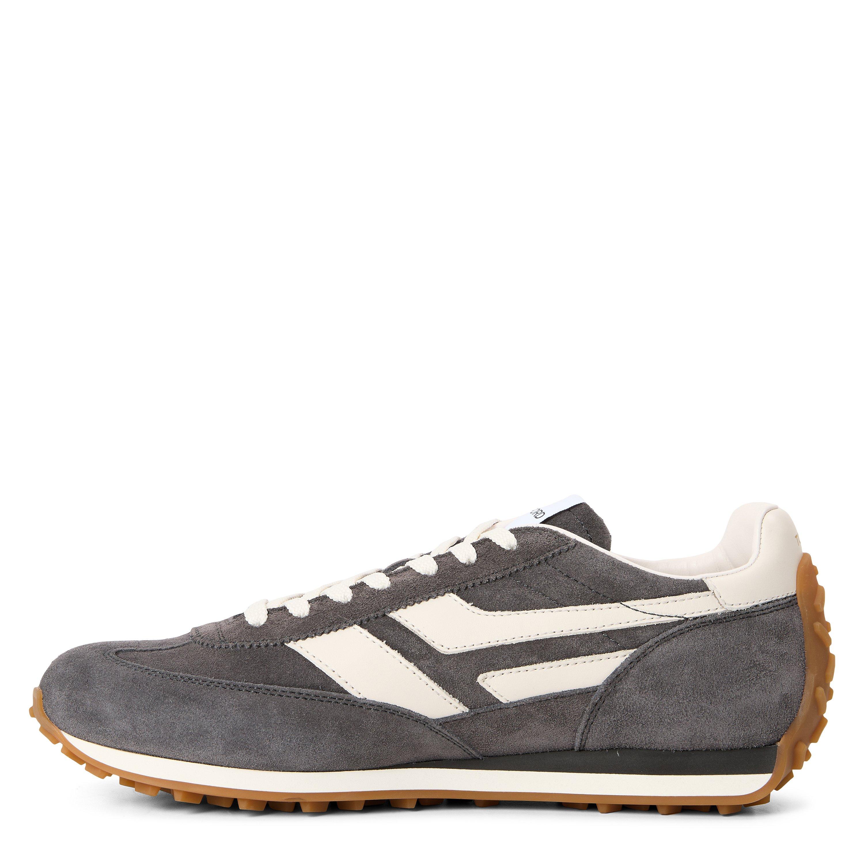 DARK BROWN - Tom Ford - Men's Mick Suede Low-Top Trainers - 2