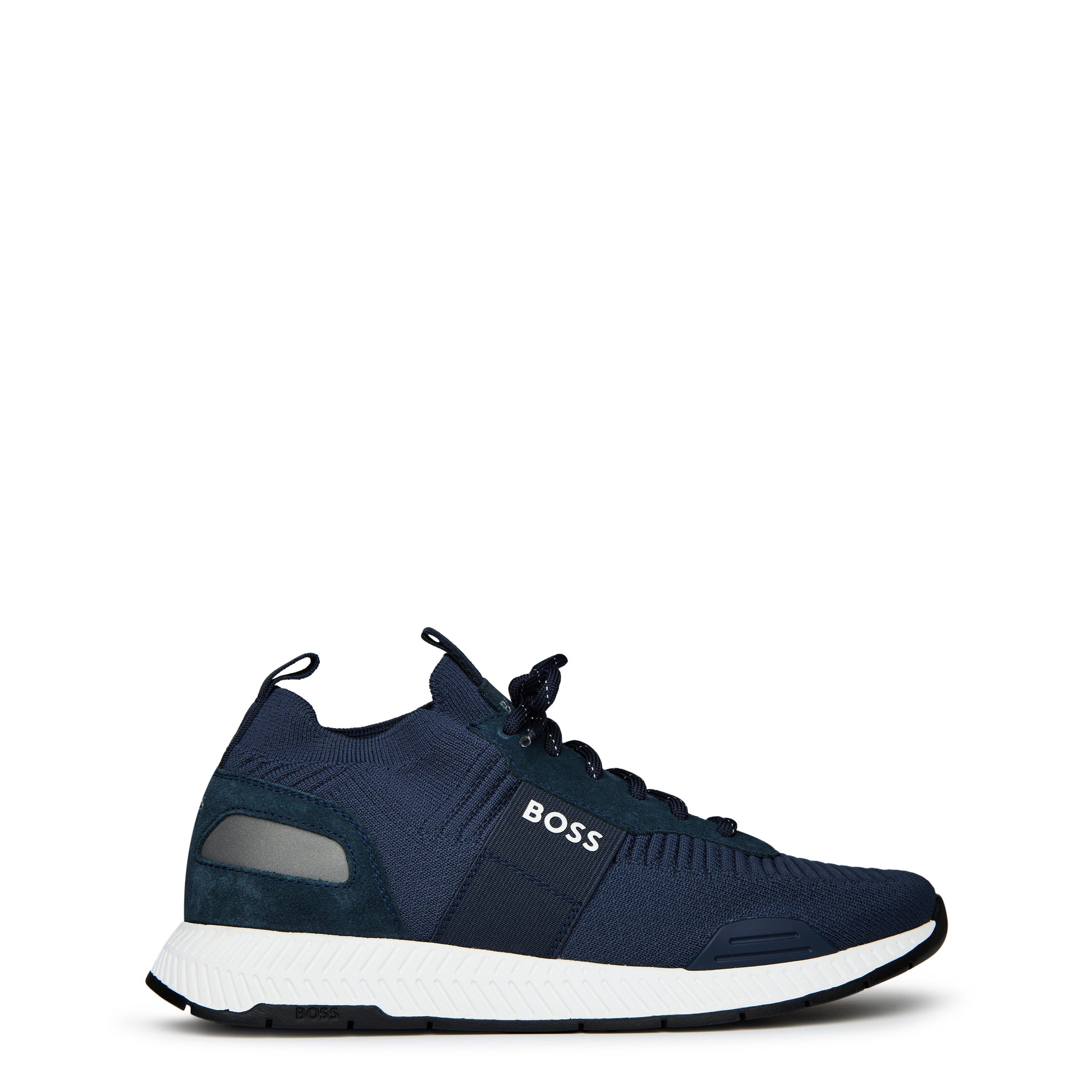 Boss Titanium Runn Knit Trainers Podisti Sports Direct