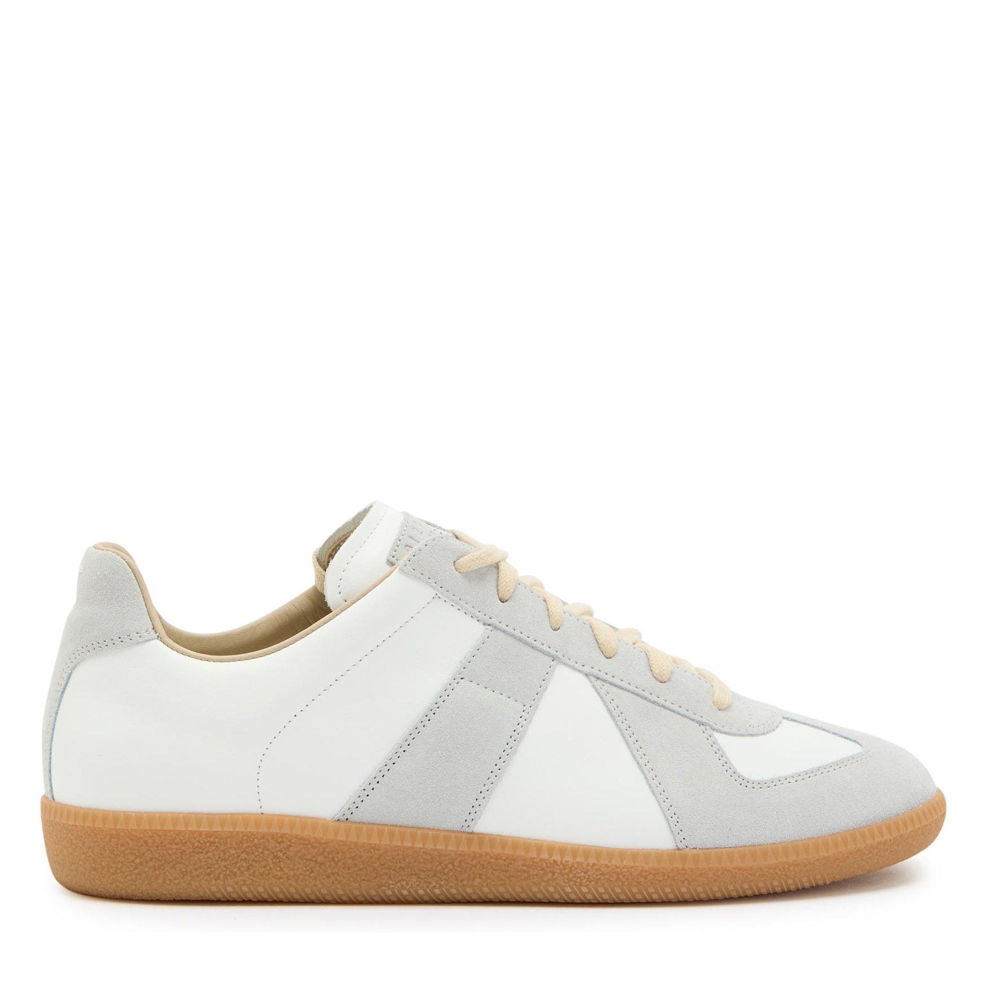 Men's Leather Low-Top Trainers