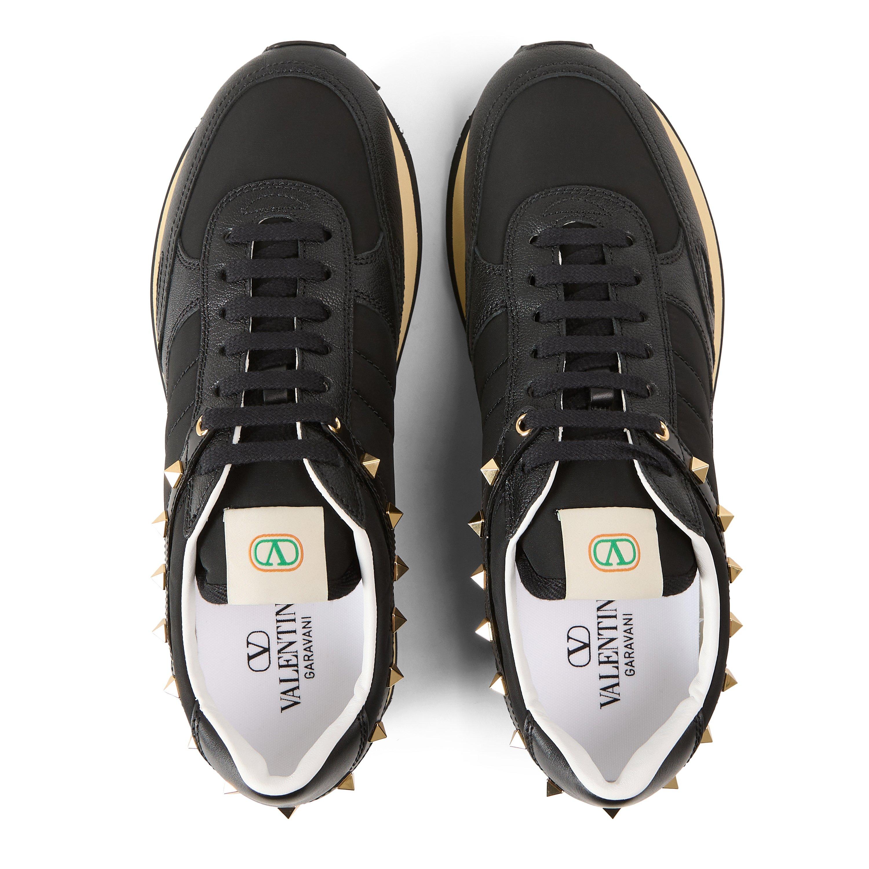 BLACK - Valentino Garavani - VAL SNKR STUD UP - 4