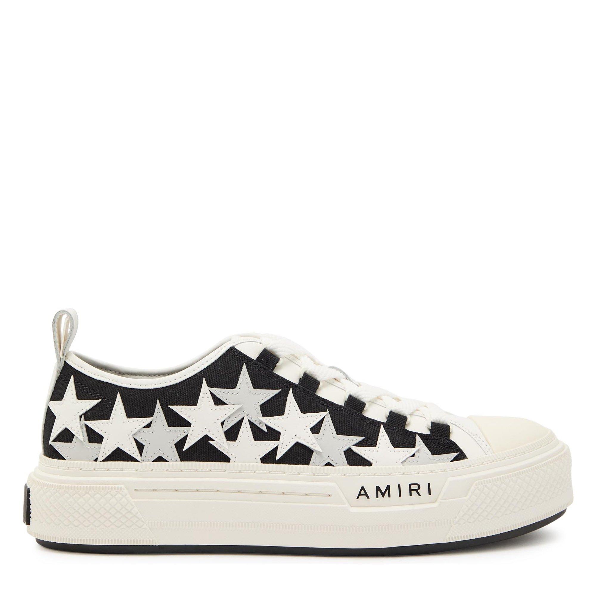 BLACK AND WHITE - Amiri - AMIRI STARS COURT LOW SNKR