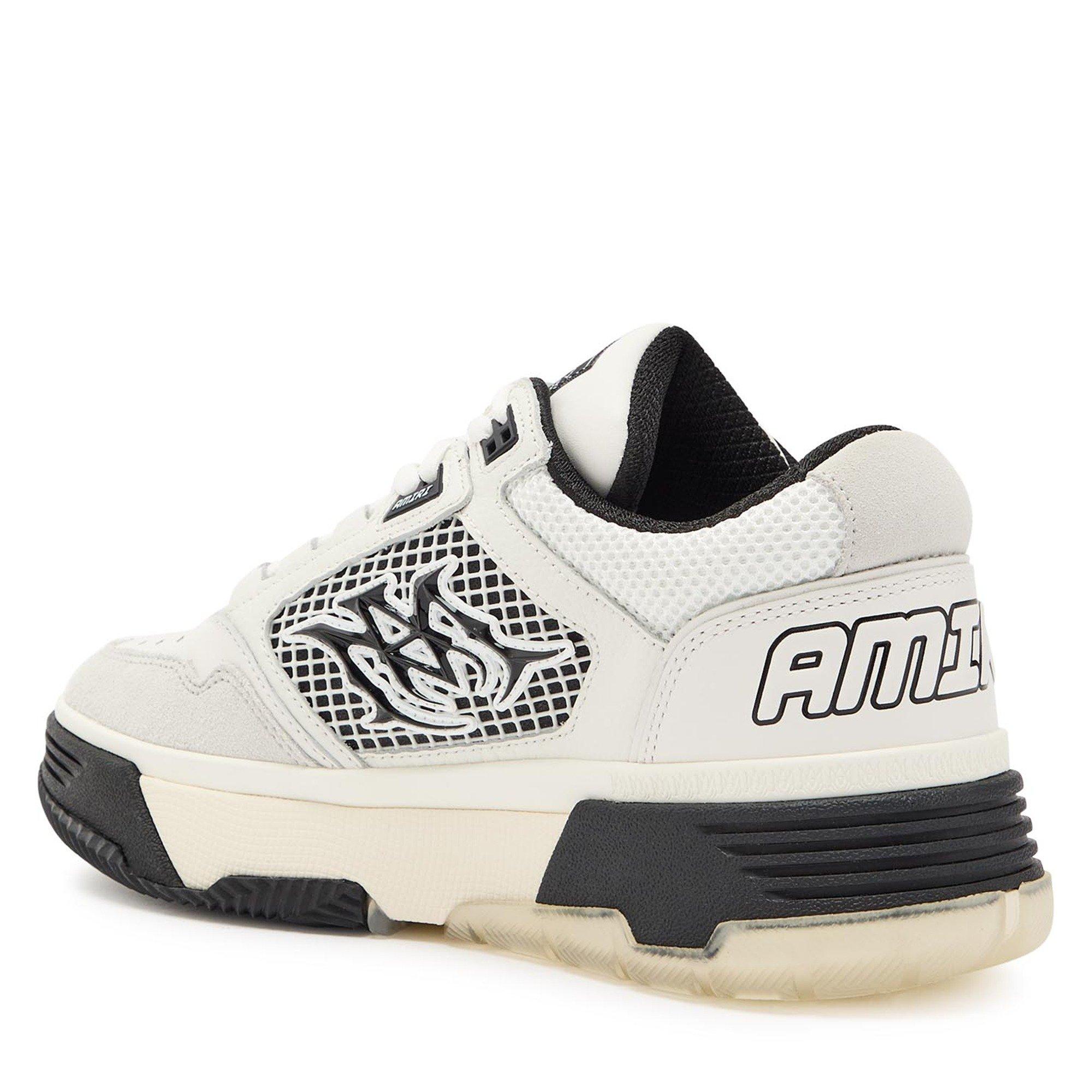 WHITE AND BLACK - Amiri - Men's MA-94 Leather Low-Top Trainers - 2