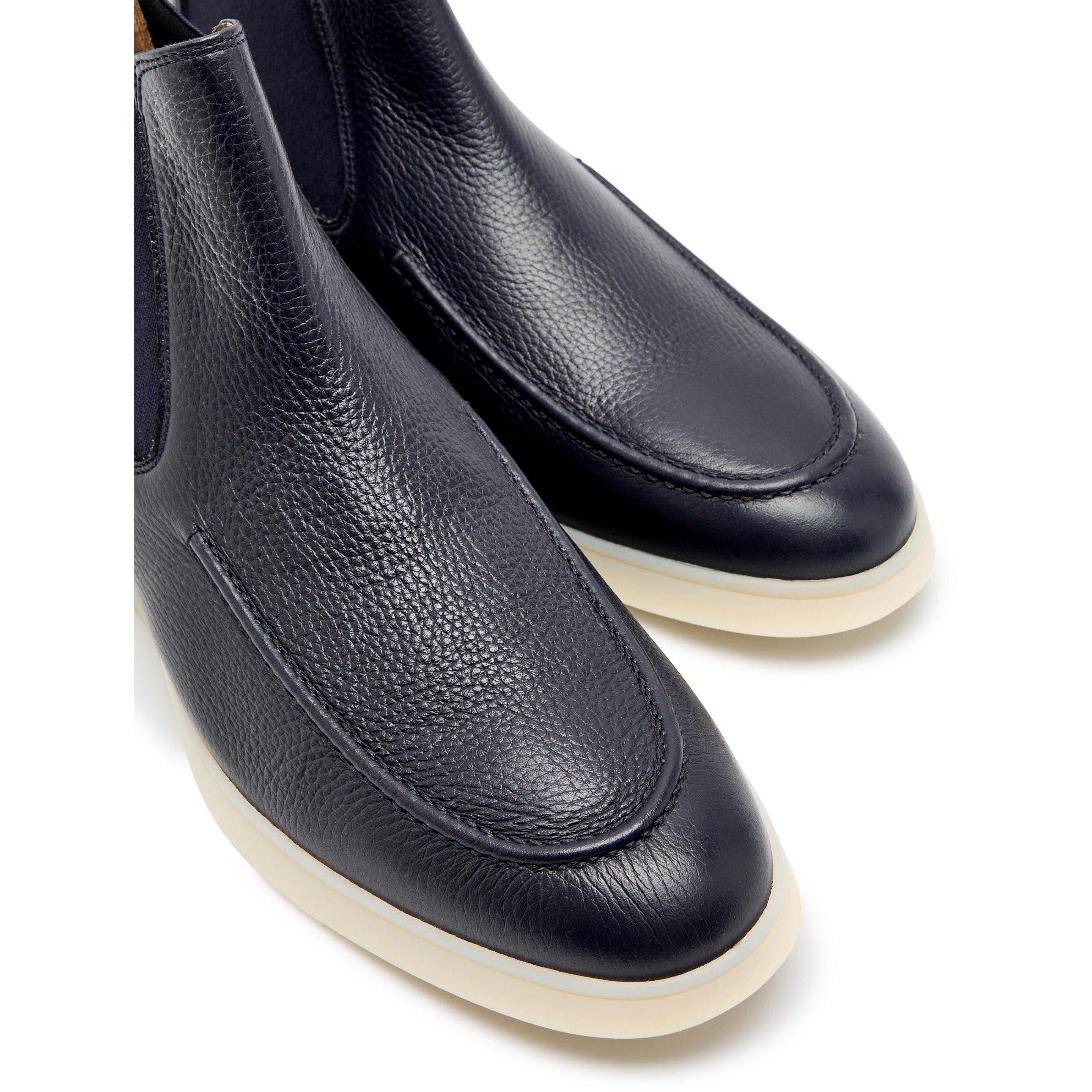NAVY - Aurelien - CITY CHELSEA BOOT GRAIN LEATHE - 5