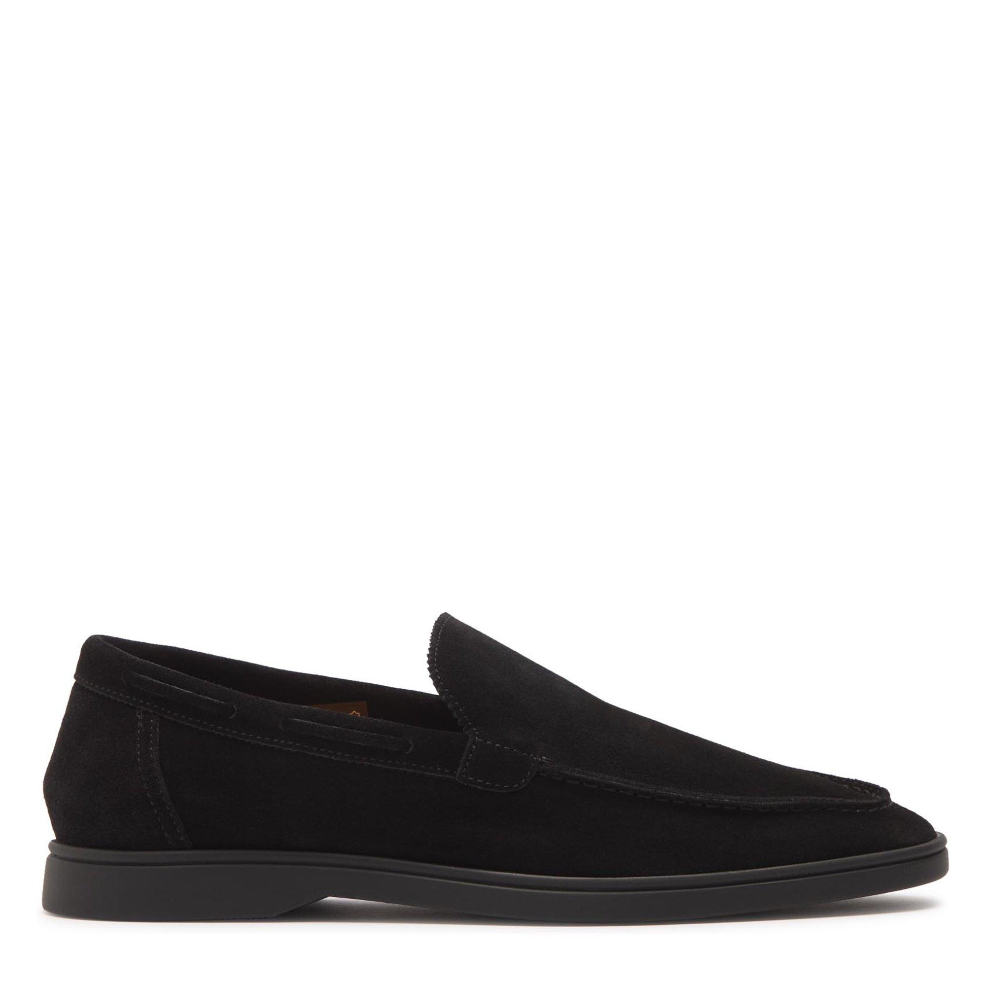 BLACK AND BLACK - Aurelien - YACHT LOAFER SUEDE