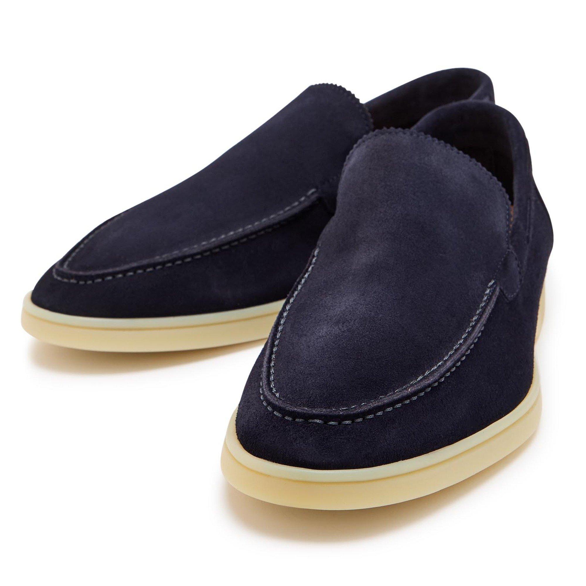 NAVY - Aurelien - Men's Yacht Suede Loafers - 3