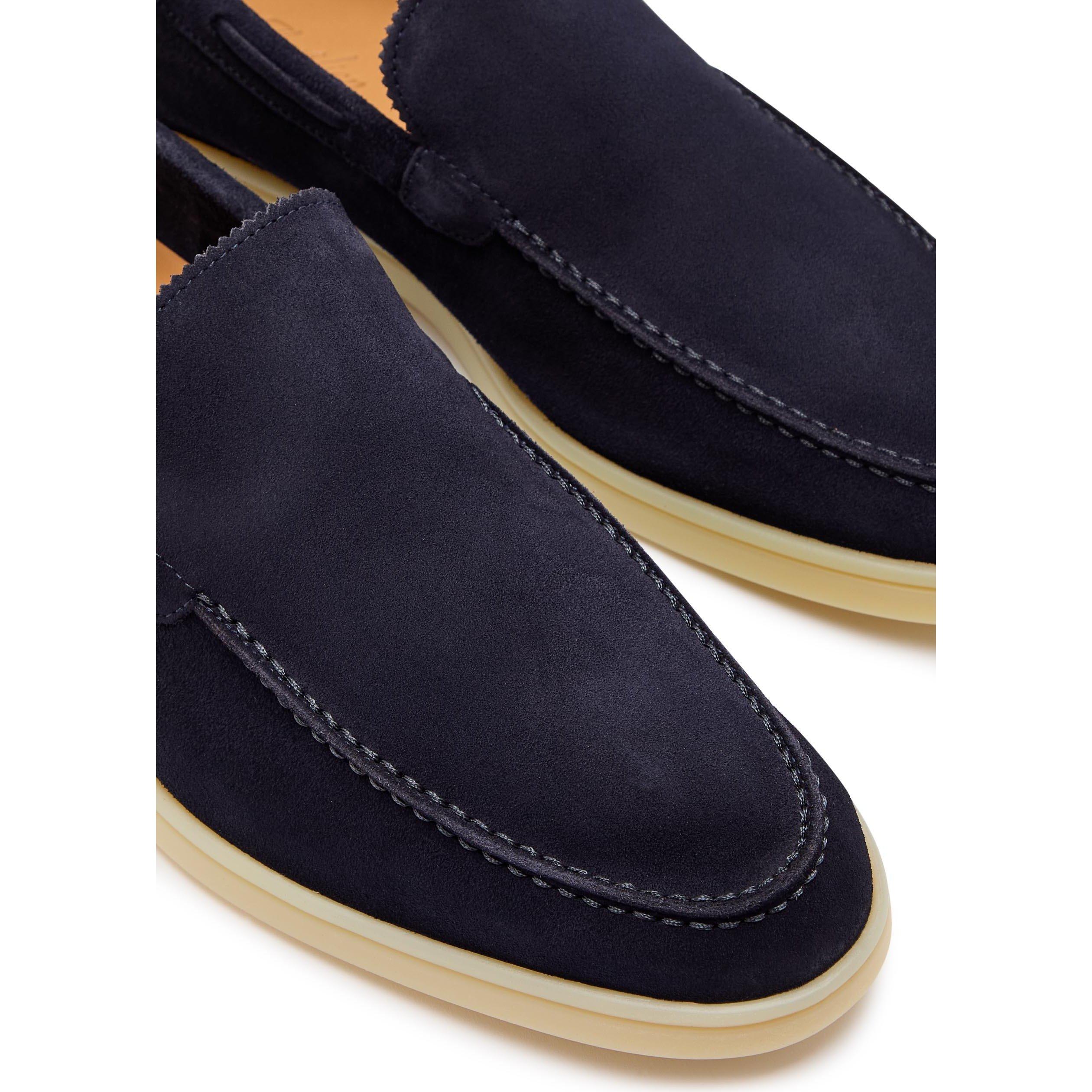NAVY - Aurelien - Men's Yacht Suede Loafers - 4