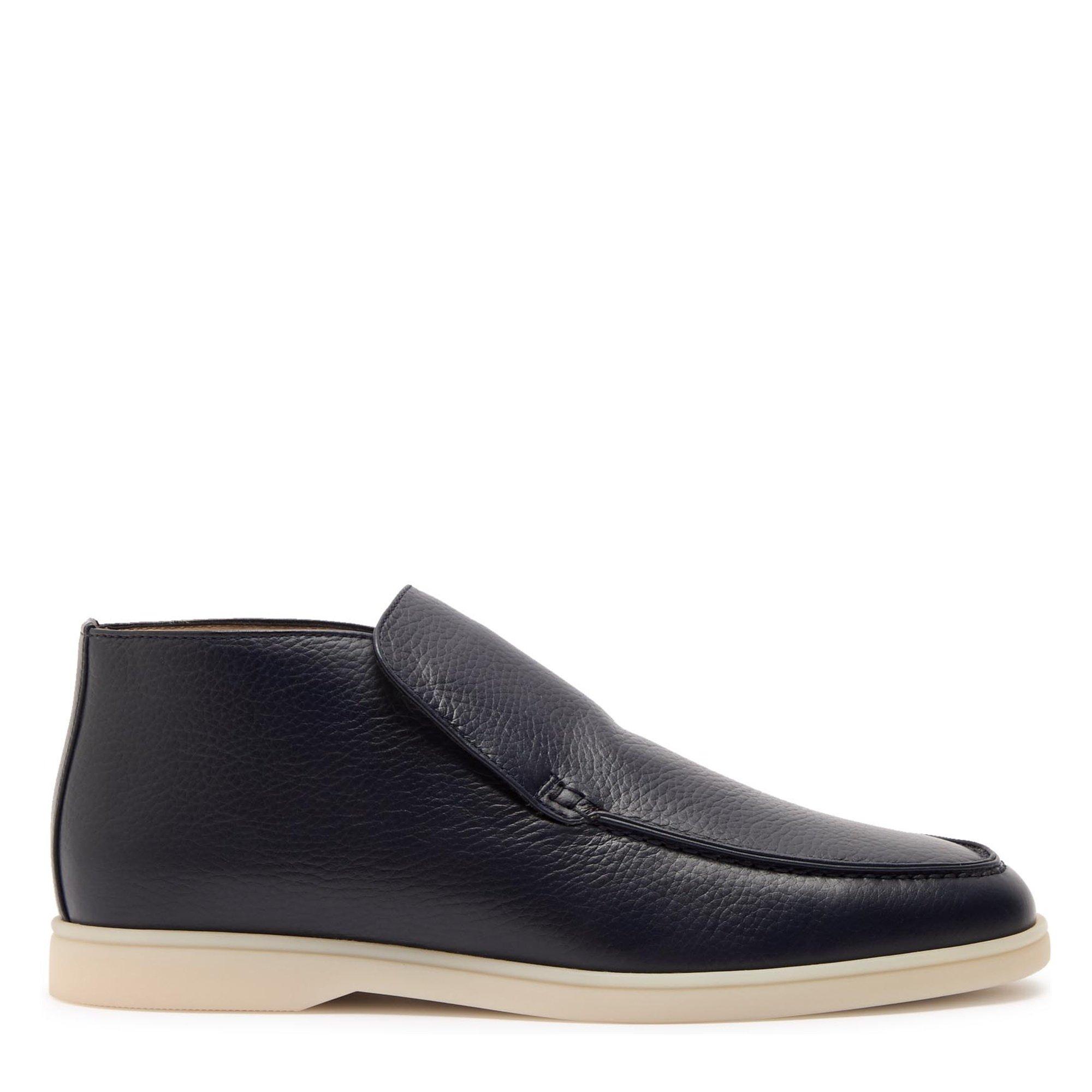 NAVY - Aurelien - CITY LOAFER GRAIN LEATHER