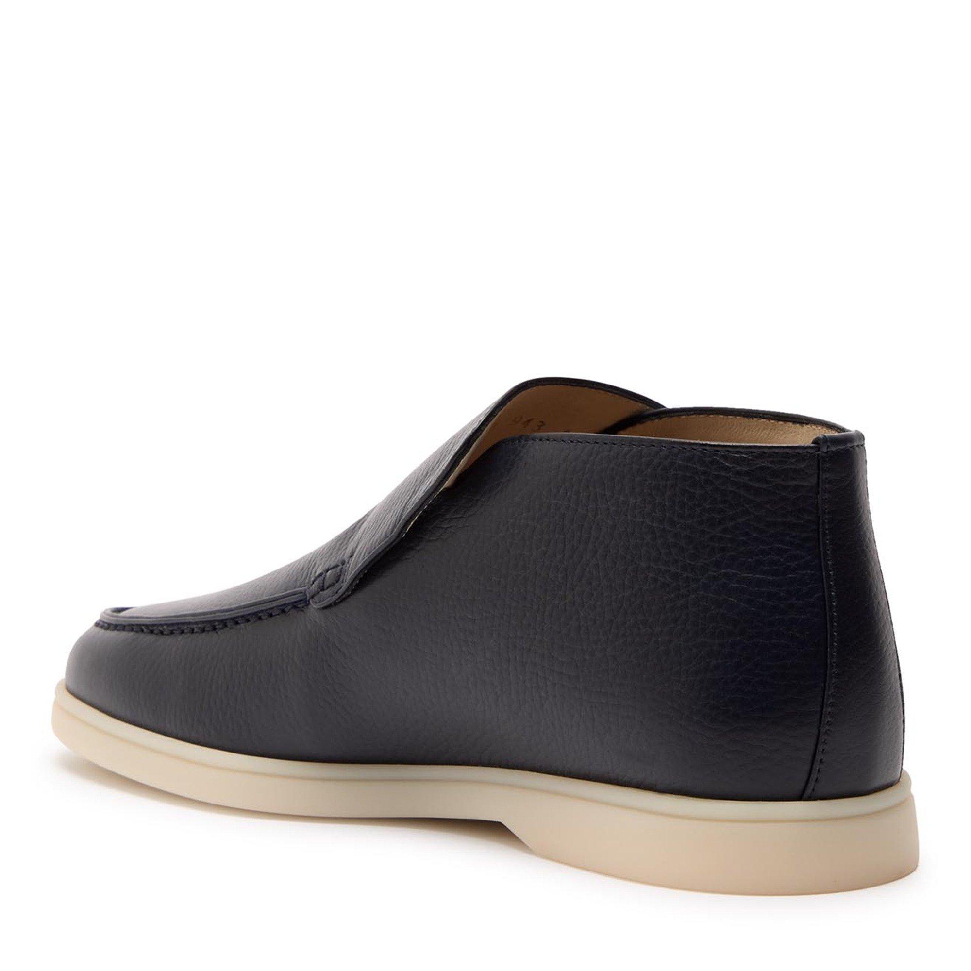 NAVY - Aurelien - Men's City Grain Leather Loafers - 2
