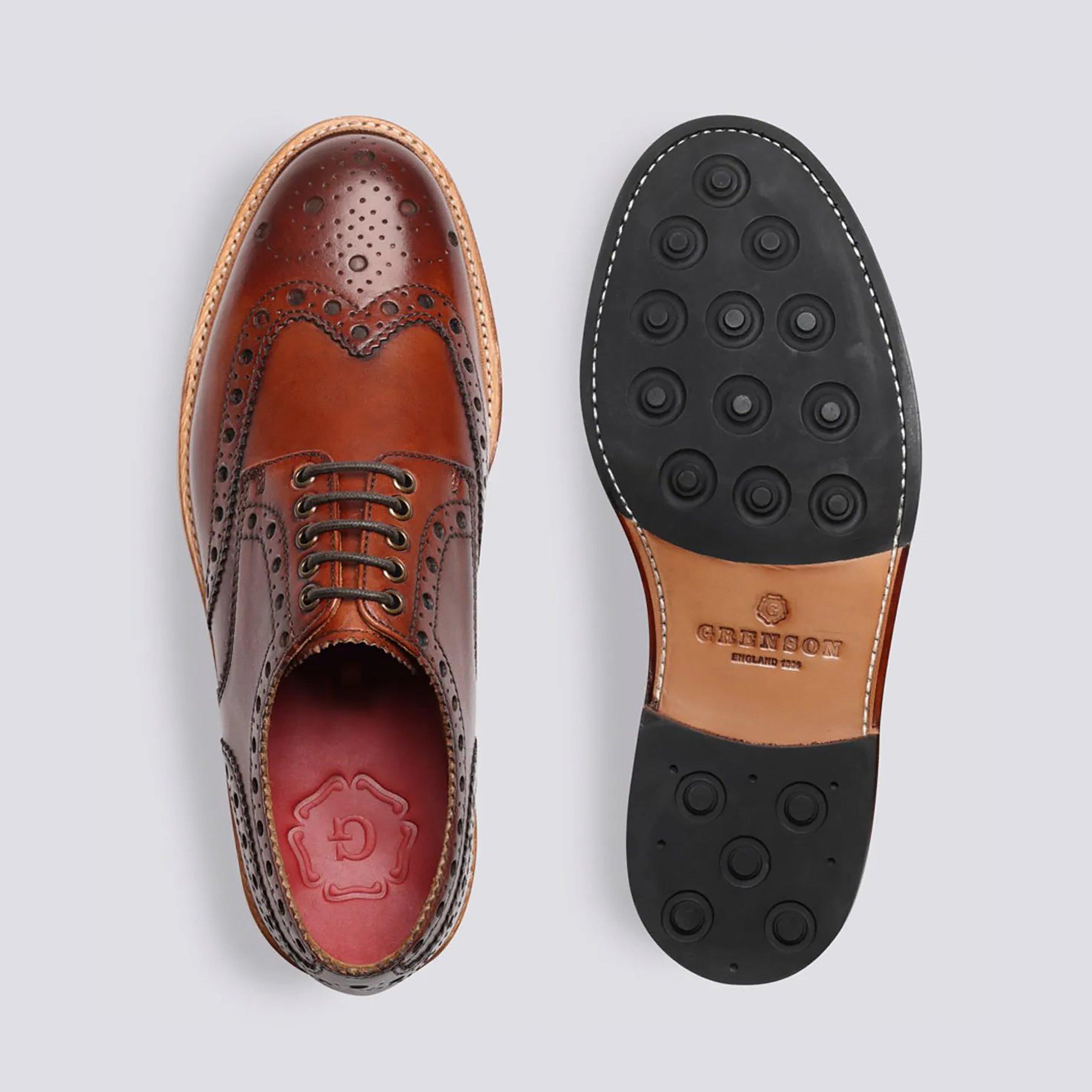 Tan Handpainted - Grenson - Archie Brogue - 5