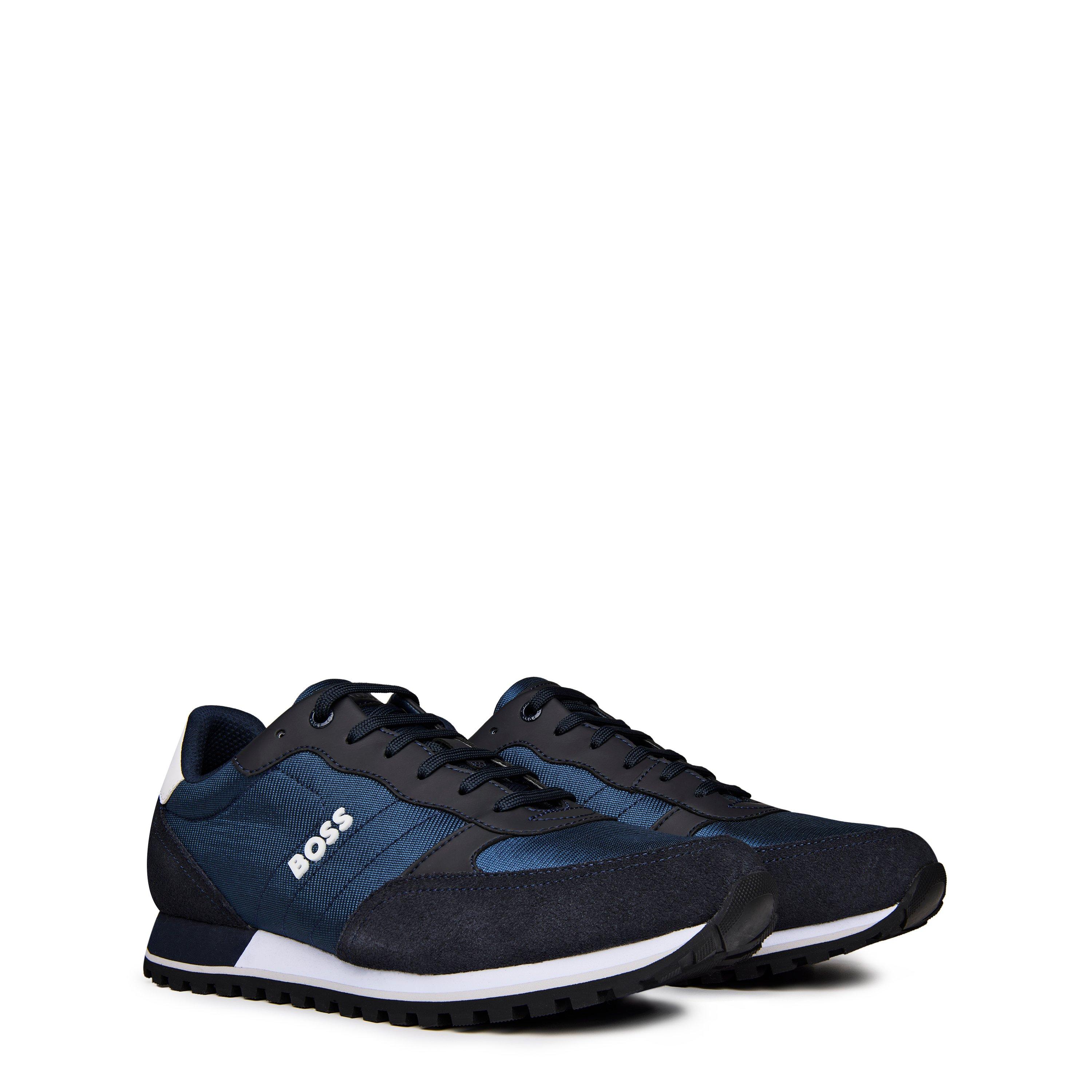 Navy 401 - Boss - Men's Parkour Runners Textured Mesh Trainers - 4