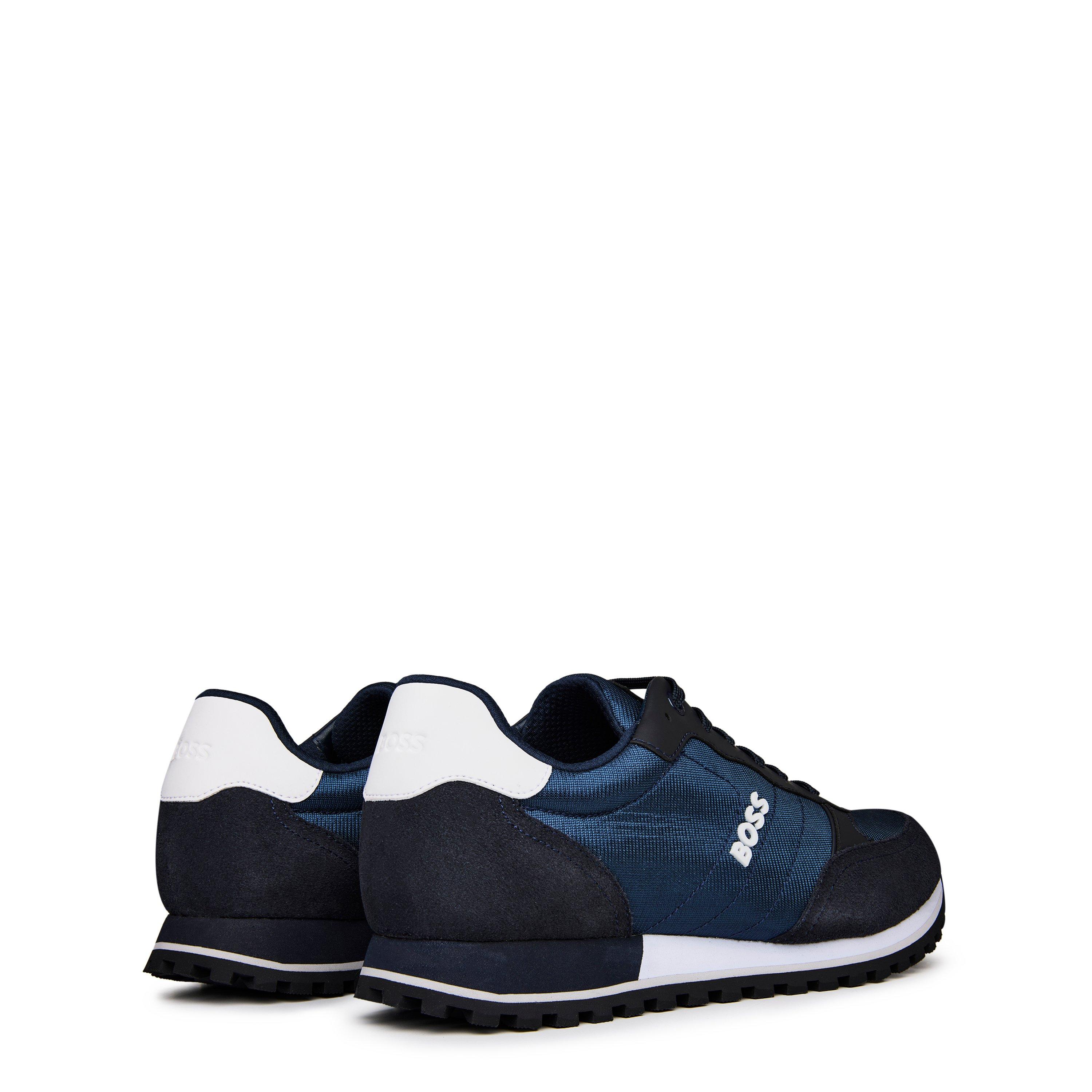 Navy 401 - Boss - Men's Parkour Runners Textured Mesh Trainers - 5