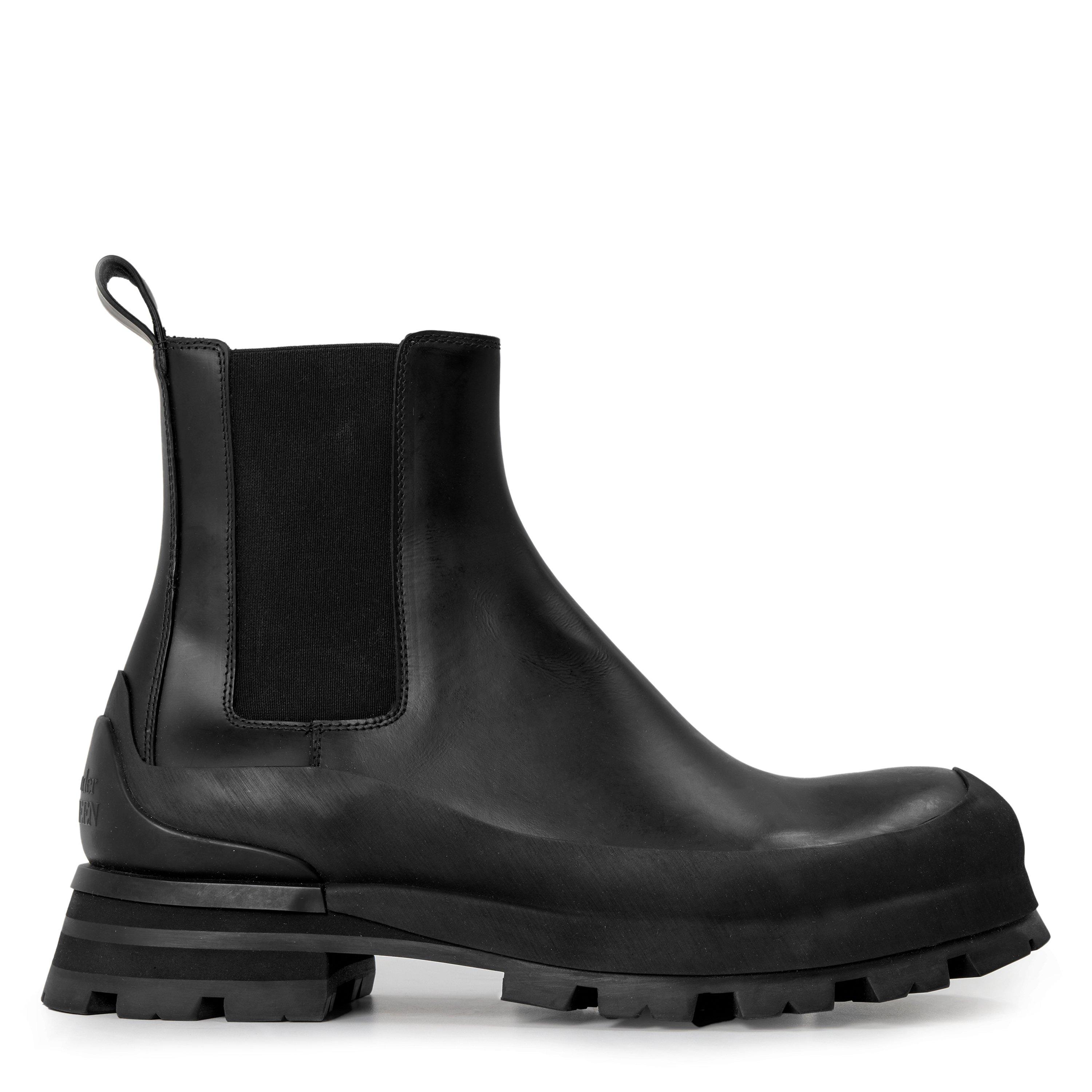 BLACK - Alexander McQueen - AMQ CHUNKY BOOT - 1