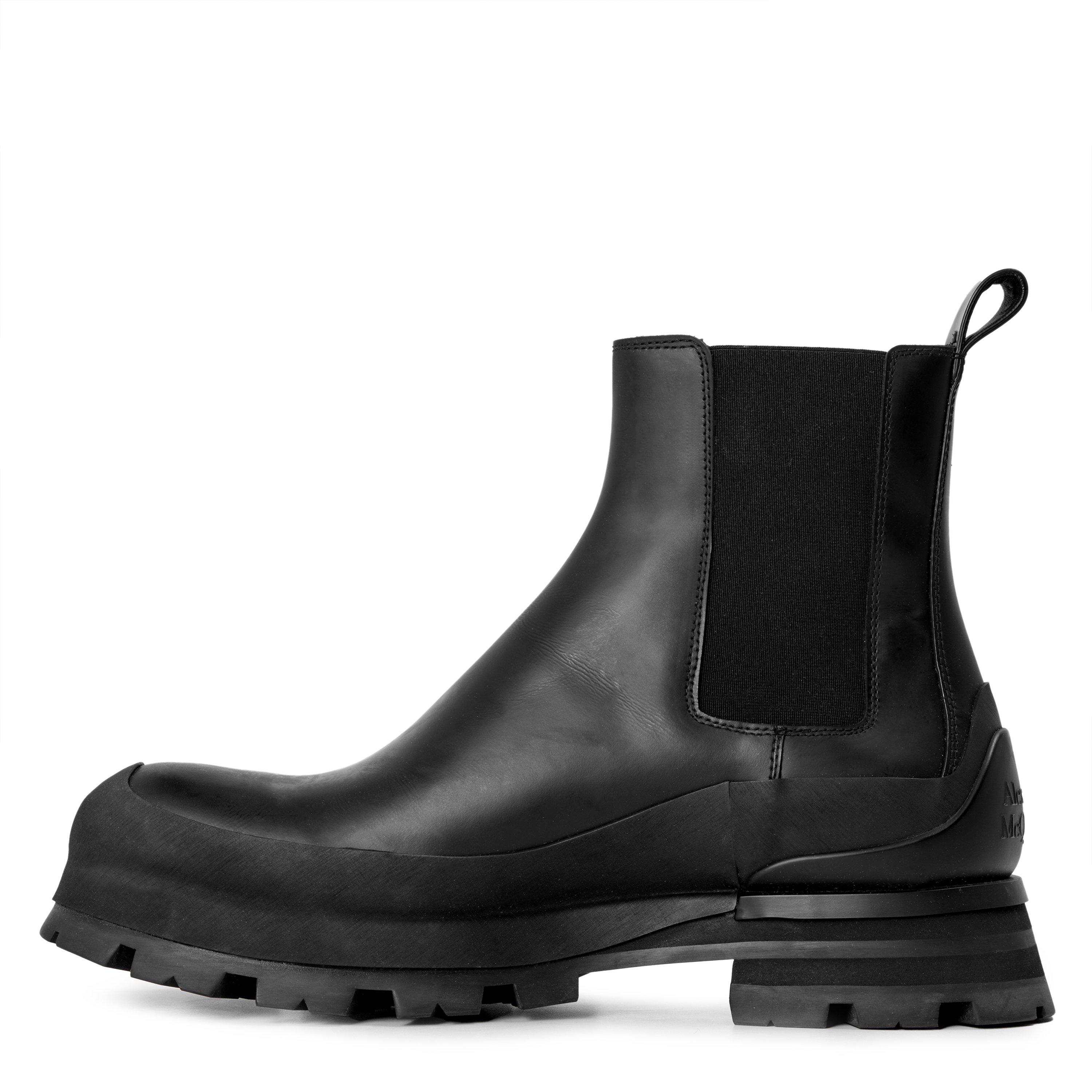 BLACK - Alexander McQueen - AMQ CHUNKY BOOT - 2