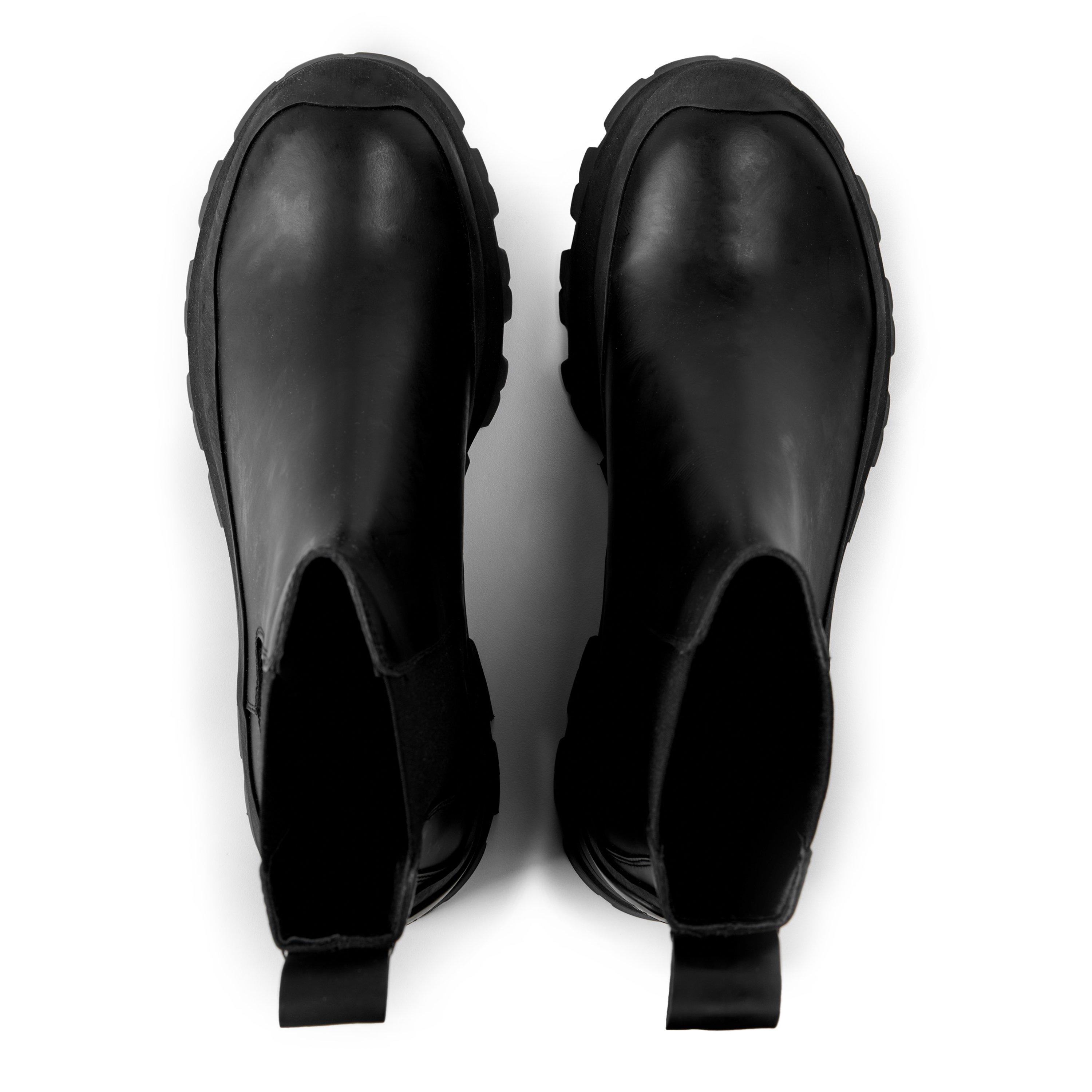 BLACK - Alexander McQueen - AMQ CHUNKY BOOT - 4