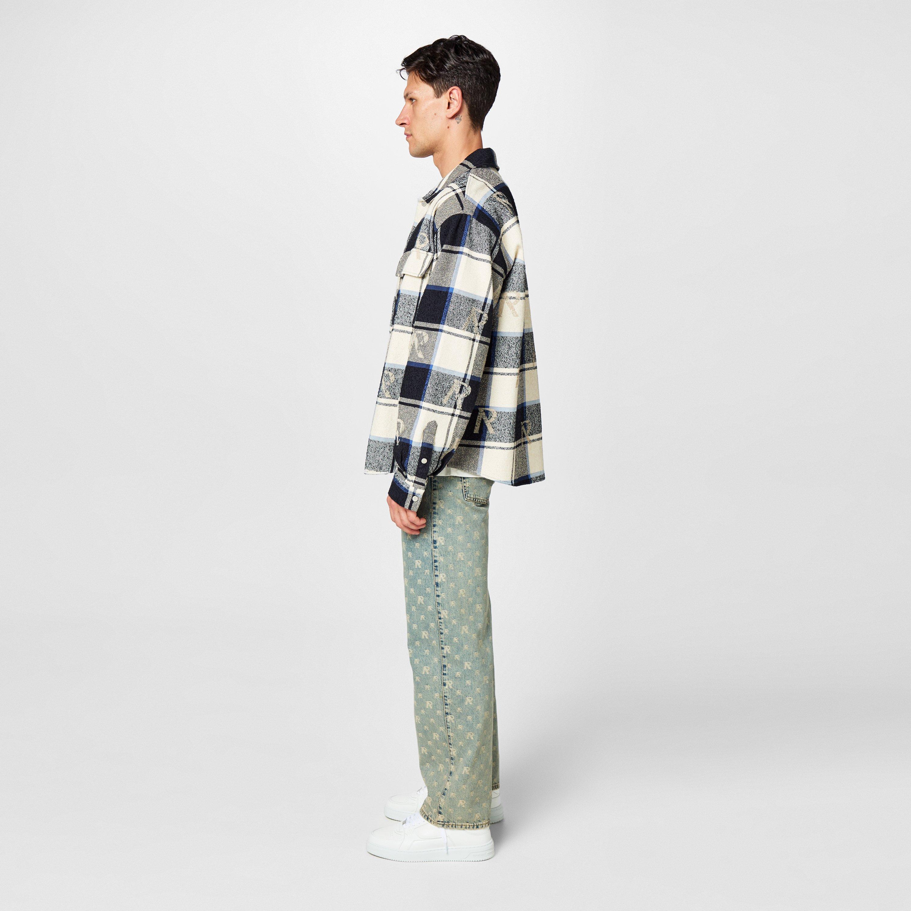 Flat White - Represent - Men's Apex Low Trainers, Two-Tone Design - 6