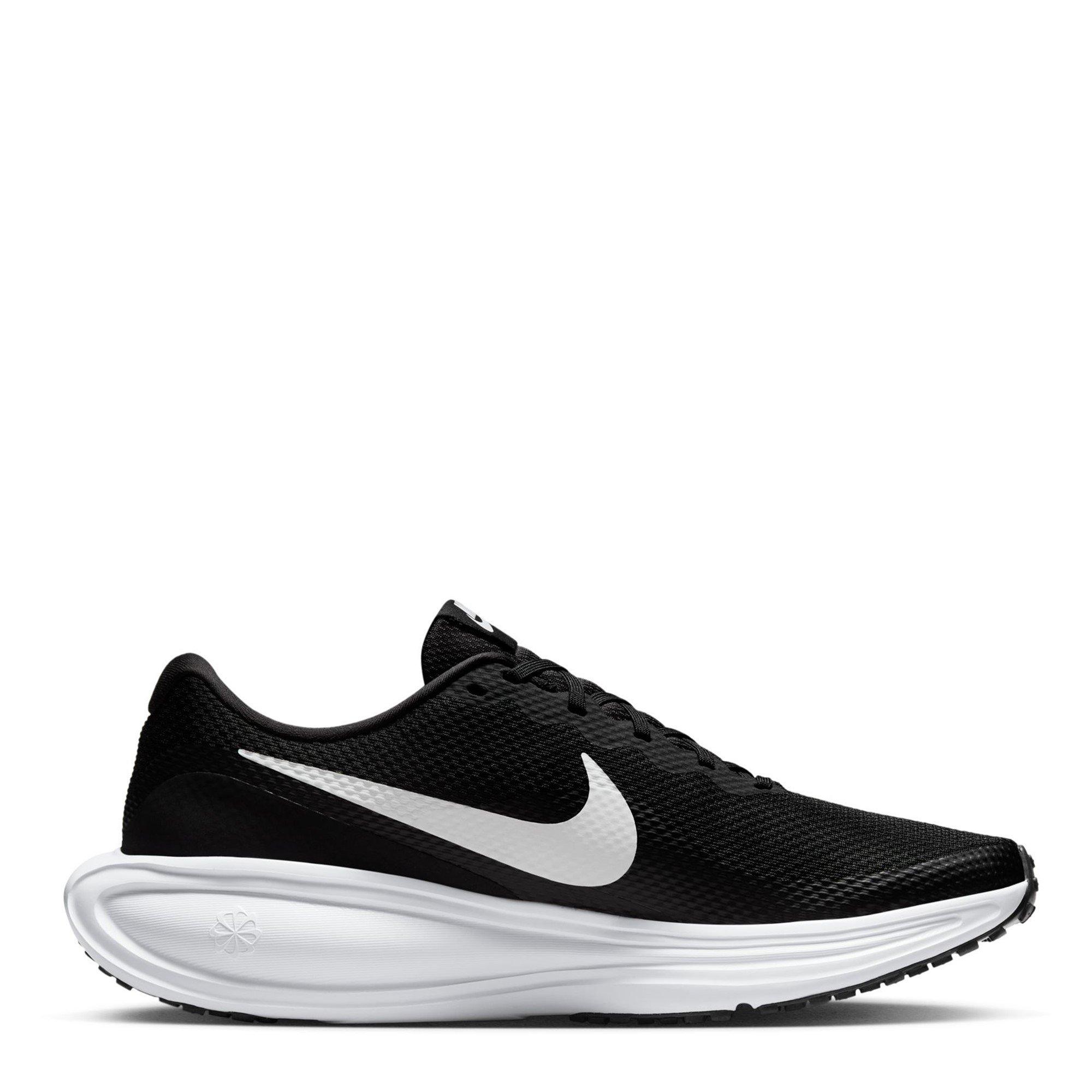 Nike Men's Revolution 8 Road Running Shoes - Black/White - 6.5 (40.5)
