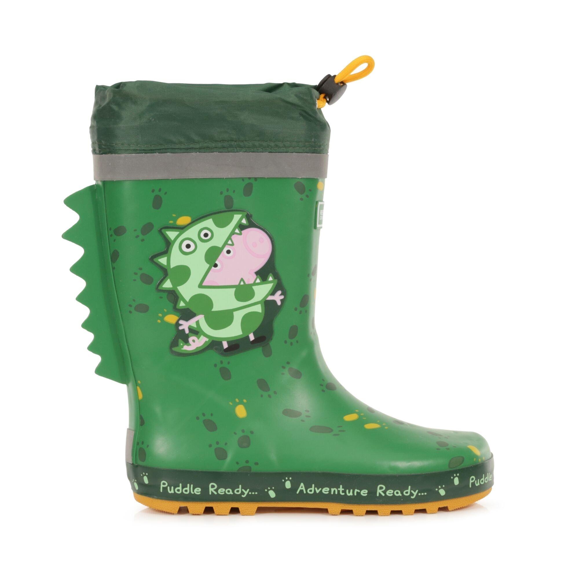 Dino Green - Regatta - Peppa Pig Puddle Wellington - 7